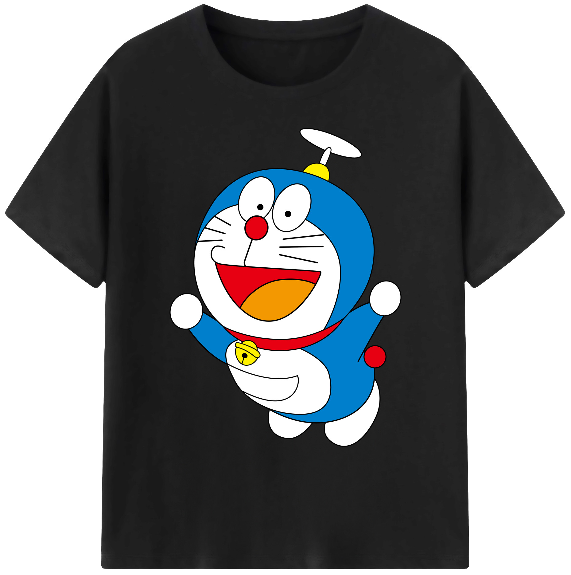 （画像用） ドラえもん Doraemon 綿100％ メンズ半袖Tシャツ｜肌触りやわらか＆通気性