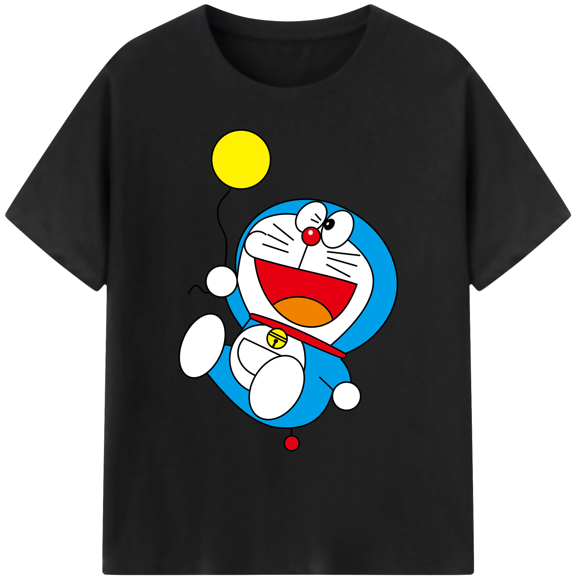 （画像用） ドラえもん Doraemon 綿100％ メンズ半袖Tシャツ｜肌触りやわらか＆通気性