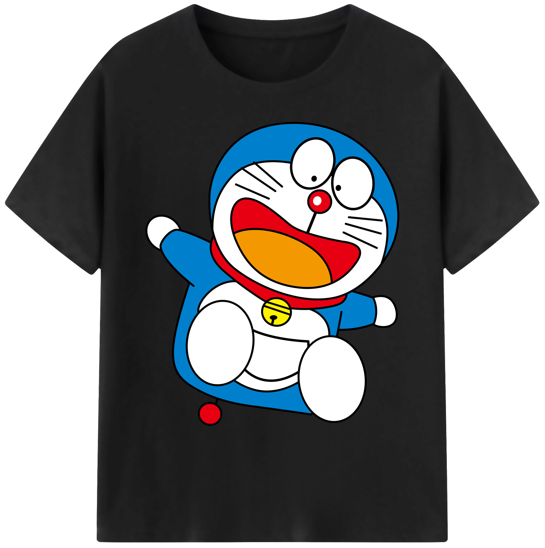 （画像用） ドラえもん Doraemon 綿100％ メンズ半袖Tシャツ｜肌触りやわらか＆通気性