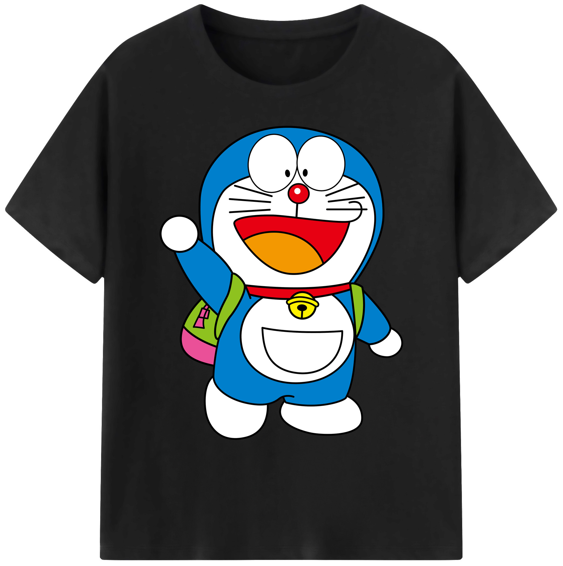 （画像用） ドラえもん Doraemon 綿100％ メンズ半袖Tシャツ｜肌触りやわらか＆通気性