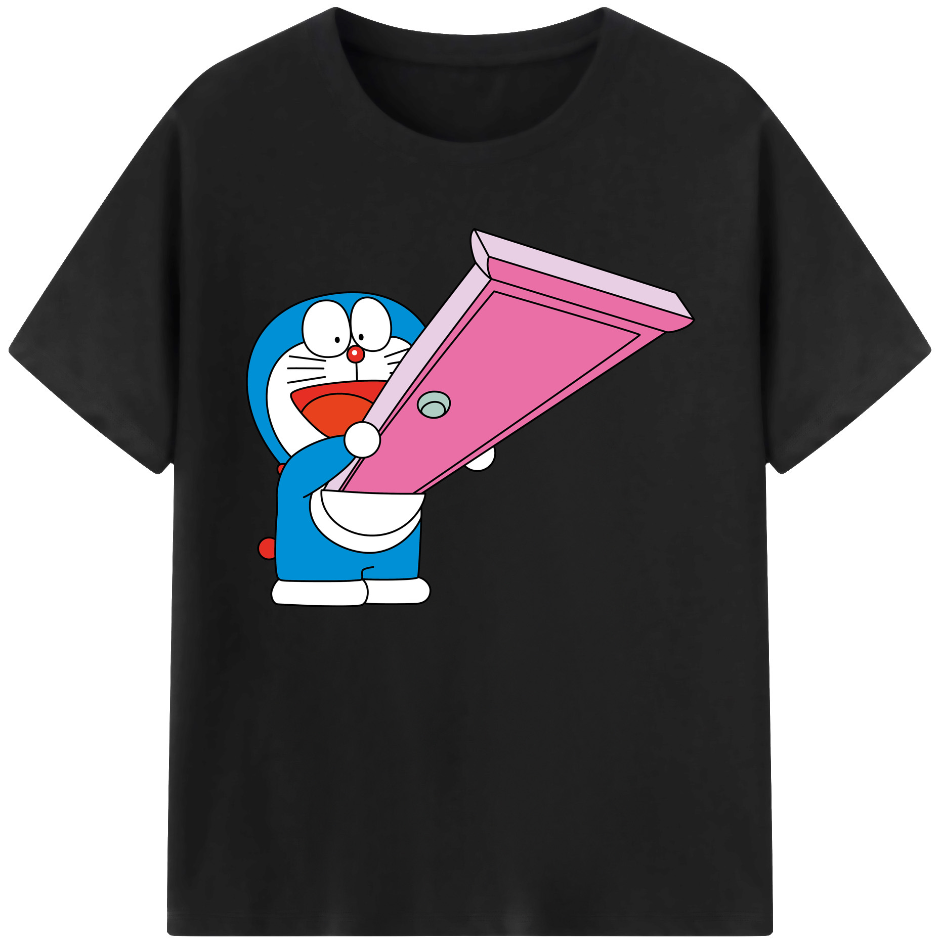 （画像用） ドラえもん Doraemon 綿100％ メンズ半袖Tシャツ｜肌触りやわらか＆通気性