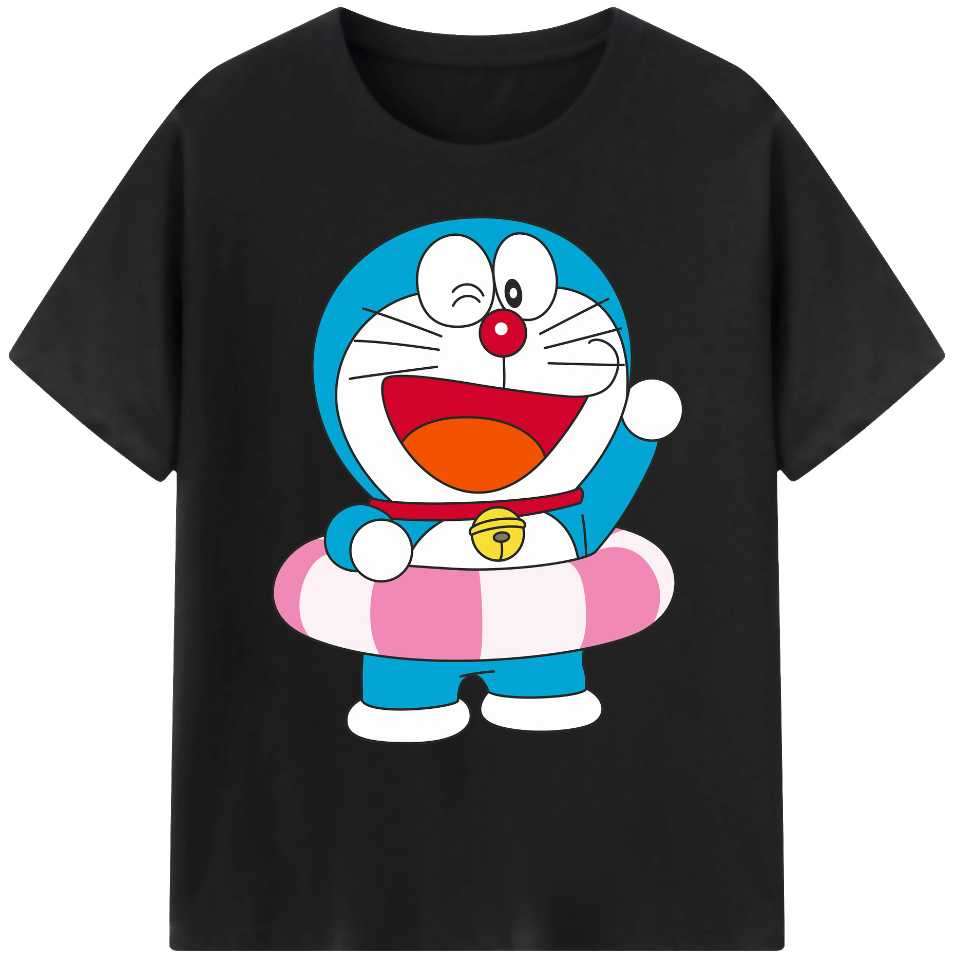 （画像用） ドラえもん Doraemon 綿100％ メンズ半袖Tシャツ｜肌触りやわらか＆通気性