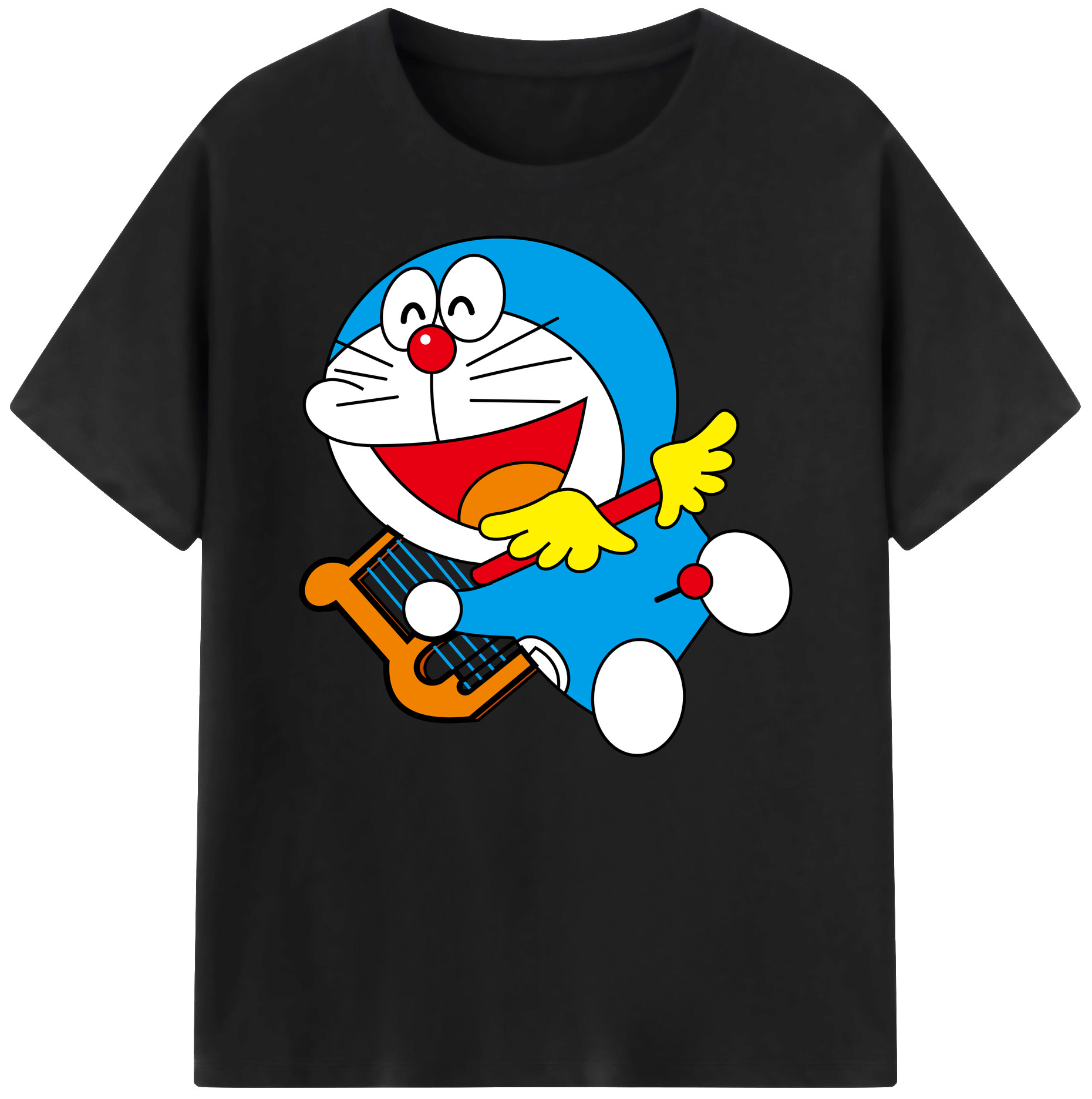 （画像用） ドラえもん Doraemon 綿100％ メンズ半袖Tシャツ｜肌触りやわらか＆通気性