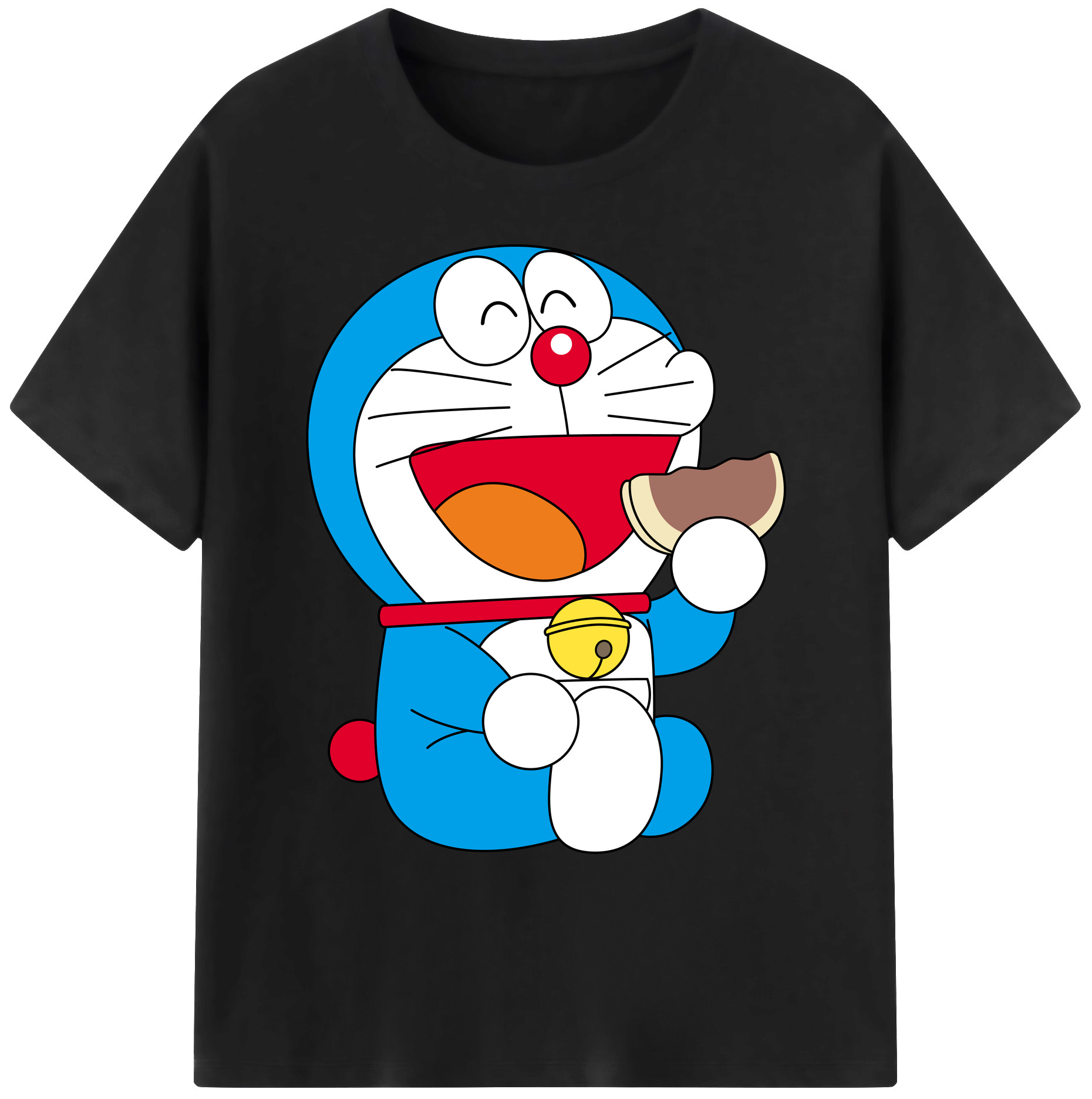 （画像用） ドラえもん Doraemon 綿100％ メンズ半袖Tシャツ｜肌触りやわらか＆通気性