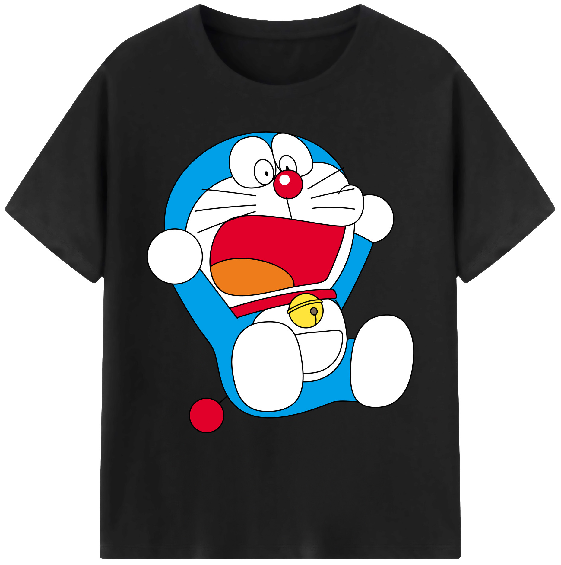 （画像用） ドラえもん Doraemon 綿100％ メンズ半袖Tシャツ｜肌触りやわらか＆通気性