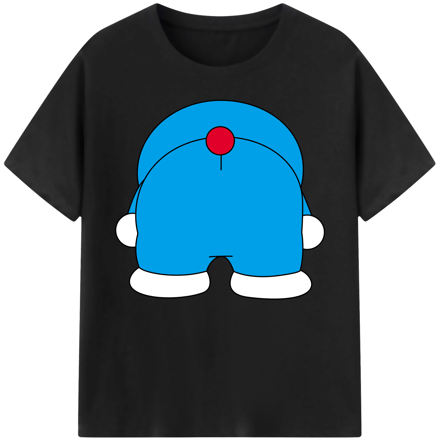 （画像用） ドラえもん Doraemon 綿100％ メンズ半袖Tシャツ｜肌触りやわらか＆通気性