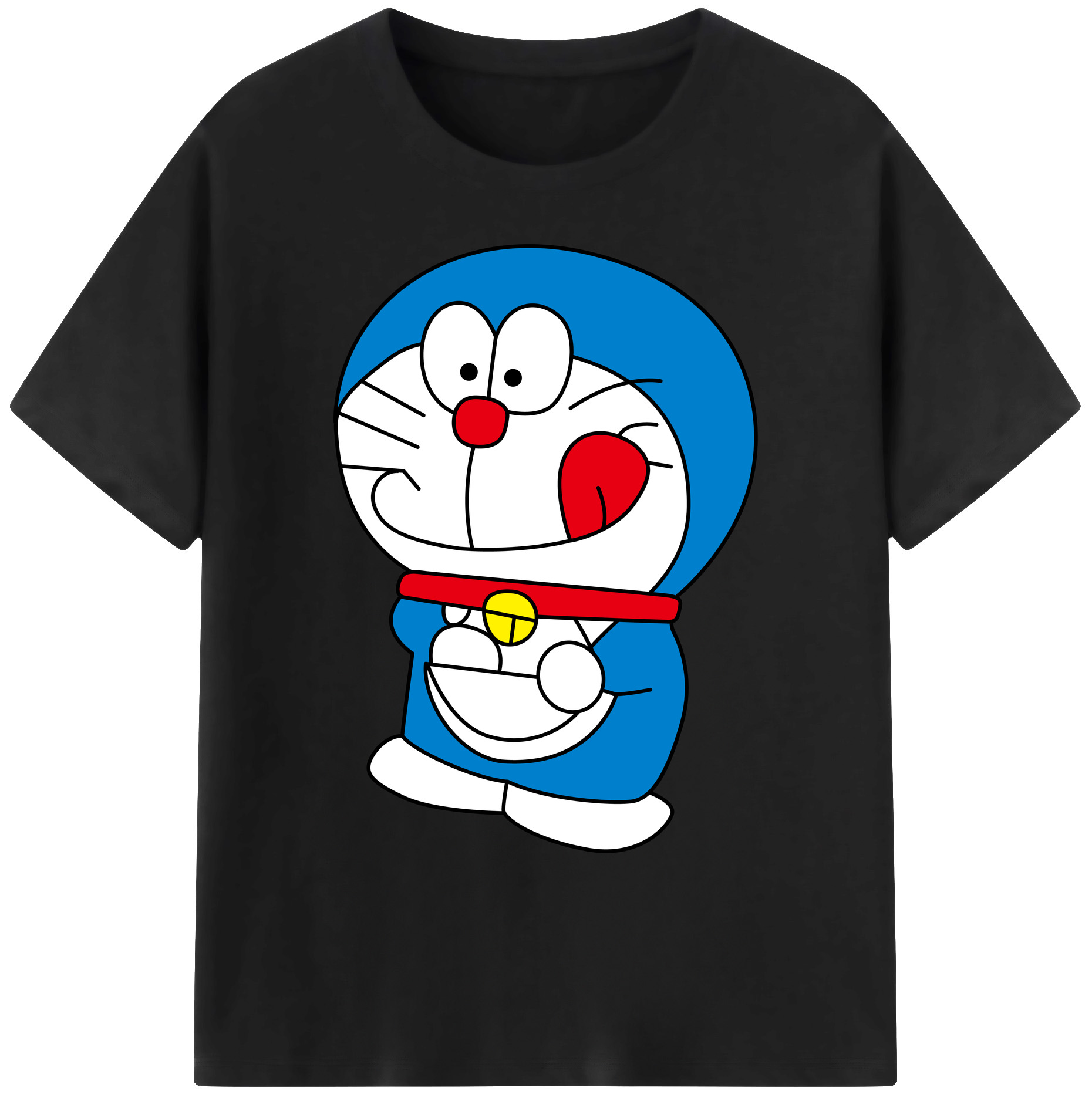 （画像用） ドラえもん Doraemon 綿100％ メンズ半袖Tシャツ｜肌触りやわらか＆通気性