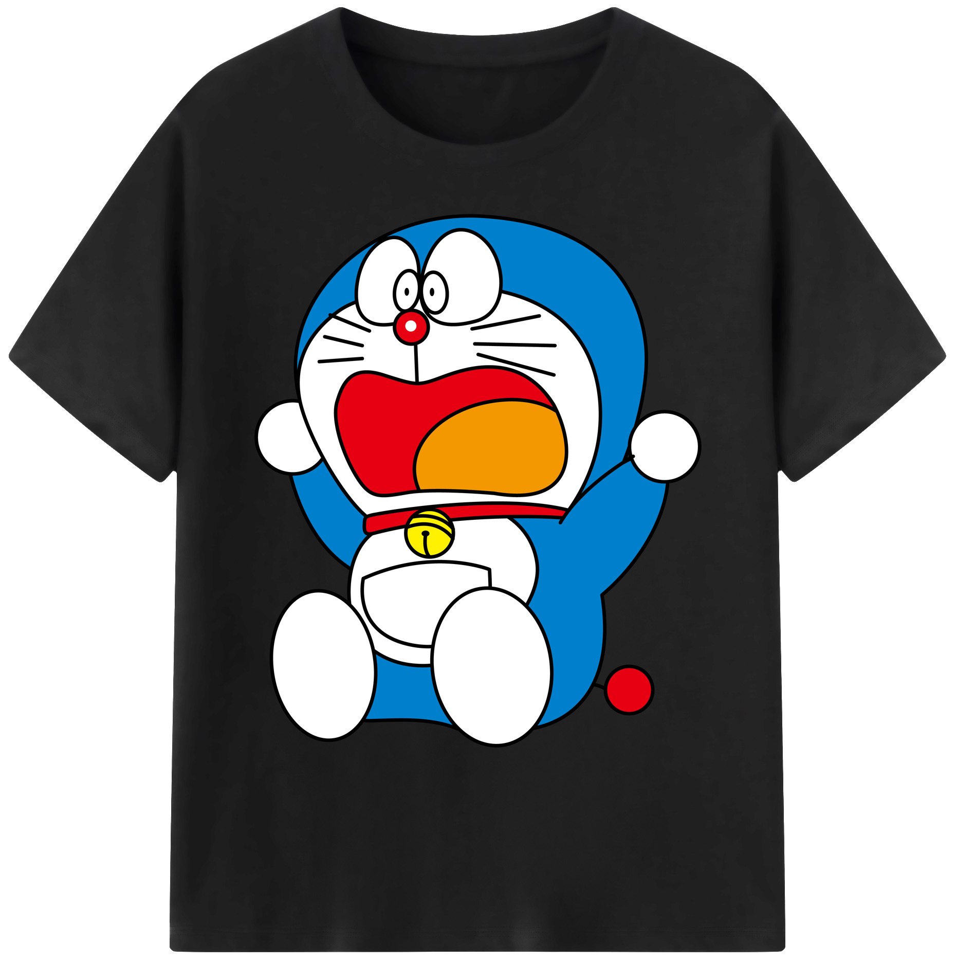 （画像用） ドラえもん Doraemon 綿100％ メンズ半袖Tシャツ｜肌触りやわらか＆通気性