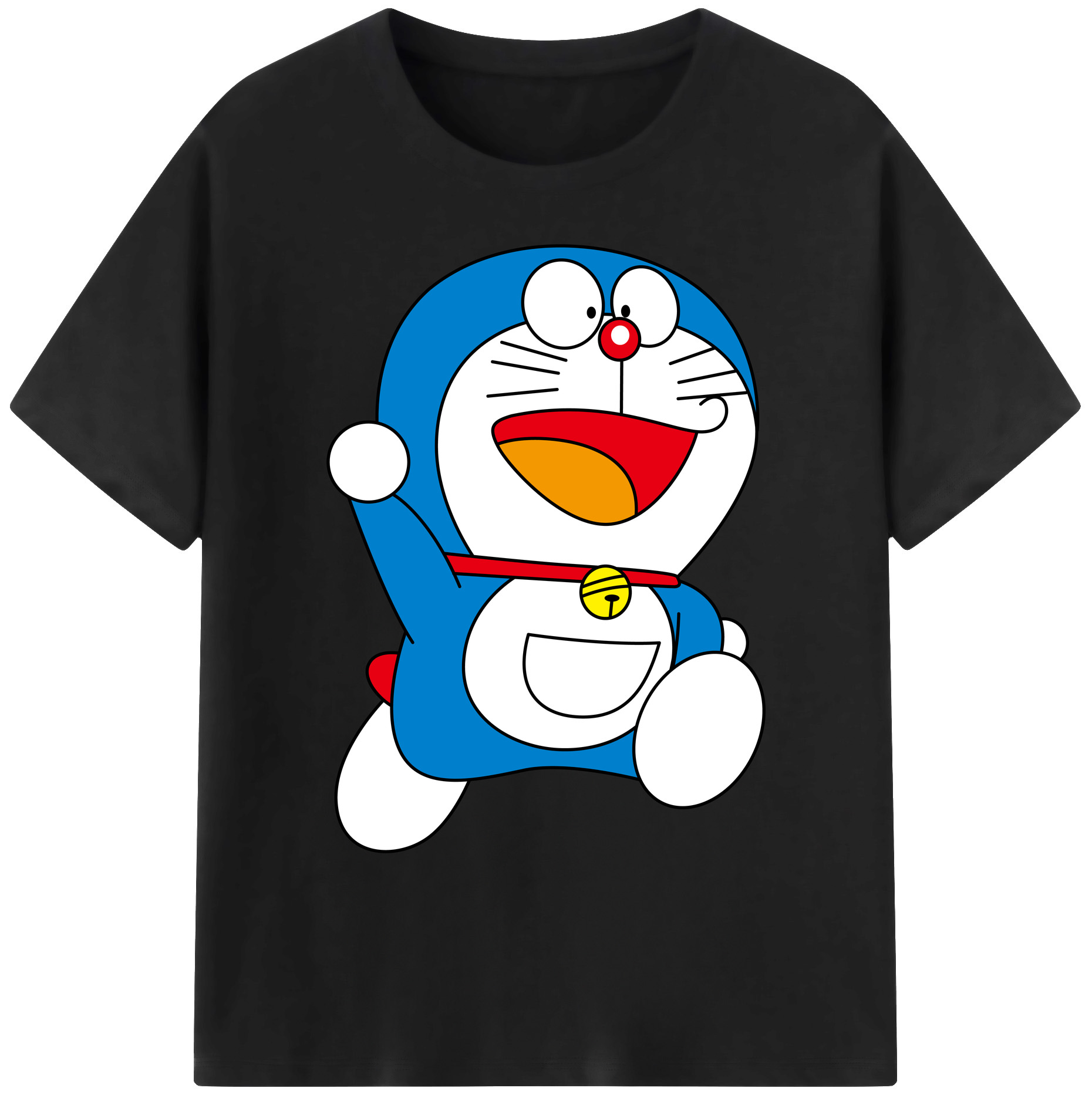（画像用） ドラえもん Doraemon 綿100％ メンズ半袖Tシャツ｜肌触りやわらか＆通気性