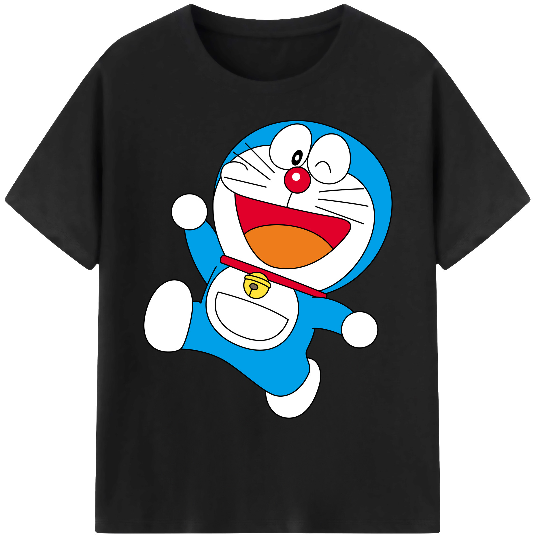 （画像用） ドラえもん Doraemon 綿100％ メンズ半袖Tシャツ｜肌触りやわらか＆通気性