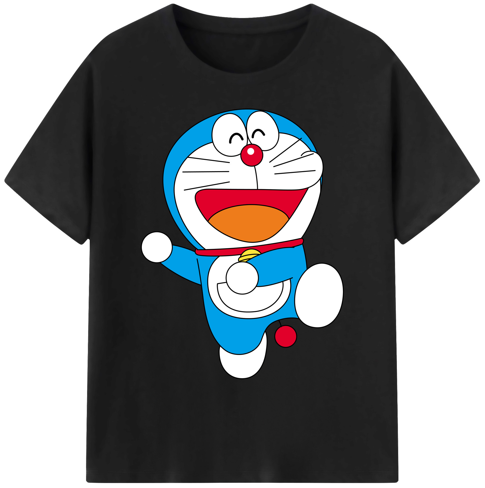 （画像用） ドラえもん Doraemon 綿100％ メンズ半袖Tシャツ｜肌触りやわらか＆通気性