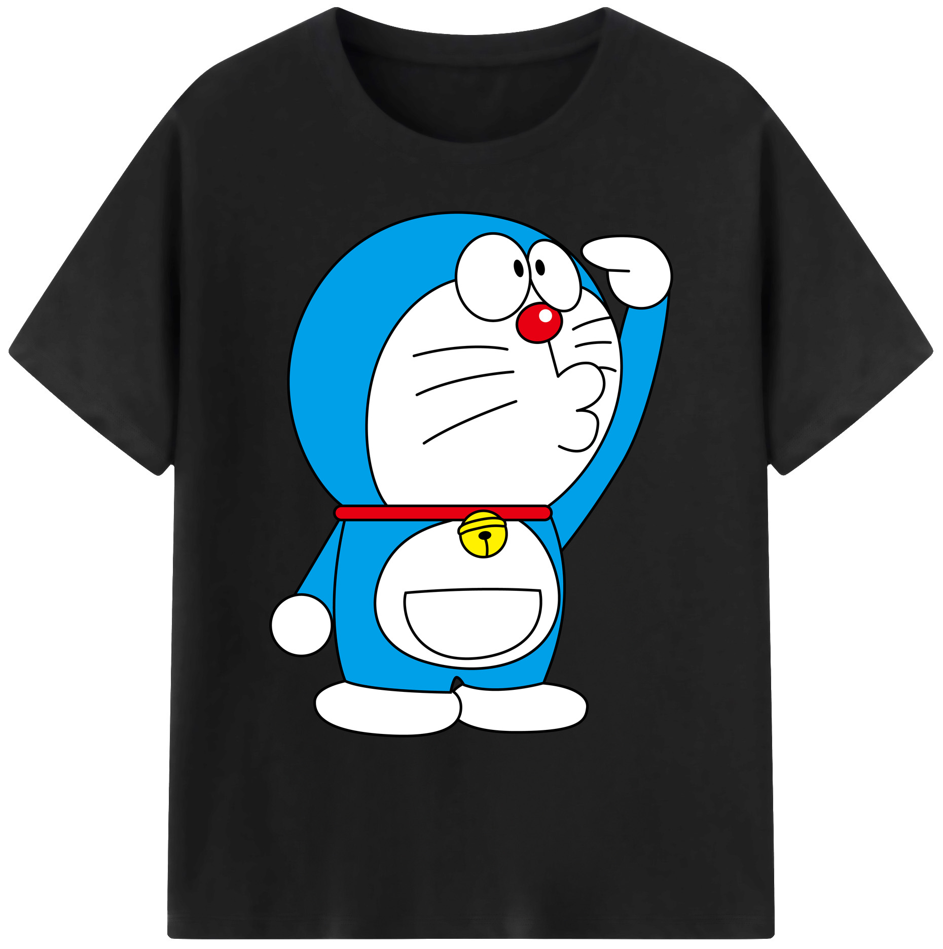 （画像用） ドラえもん Doraemon 綿100％ メンズ半袖Tシャツ｜肌触りやわらか＆通気性
