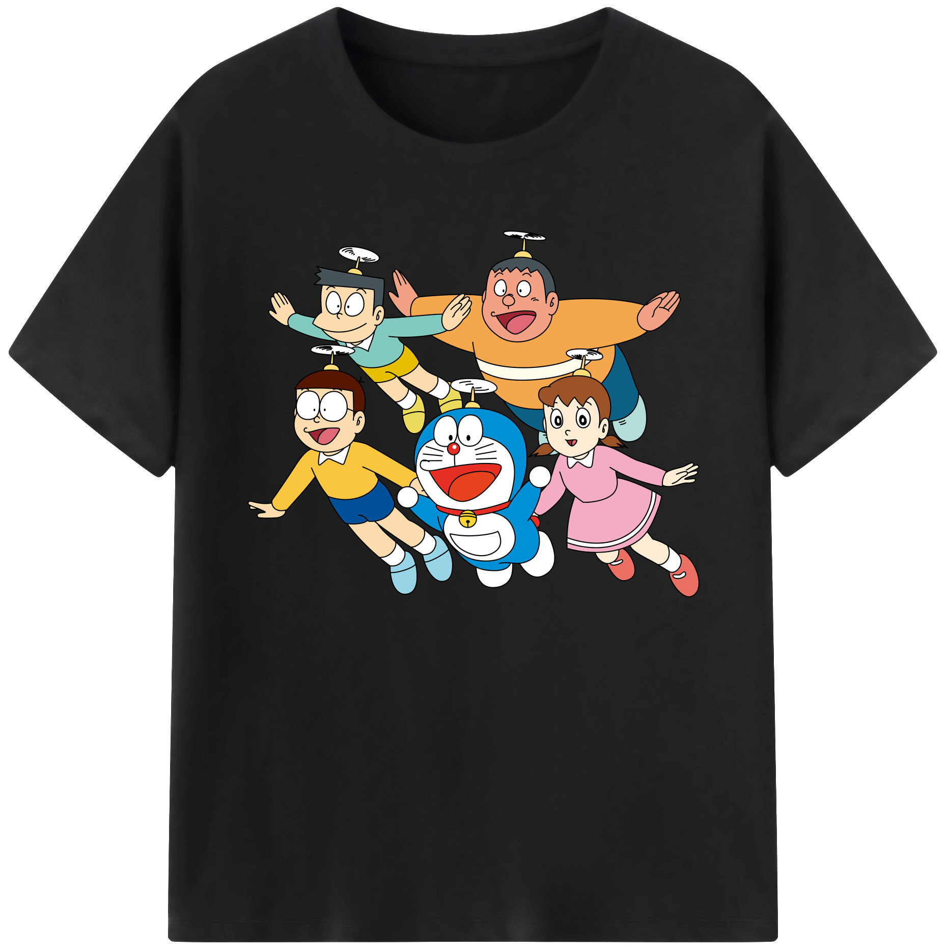（画像用） ドラえもん 骨川 スネ夫 Doraemon Honekawa Suneo 綿100％ メンズ半袖Tシャツ｜肌触りやわらか＆通気性