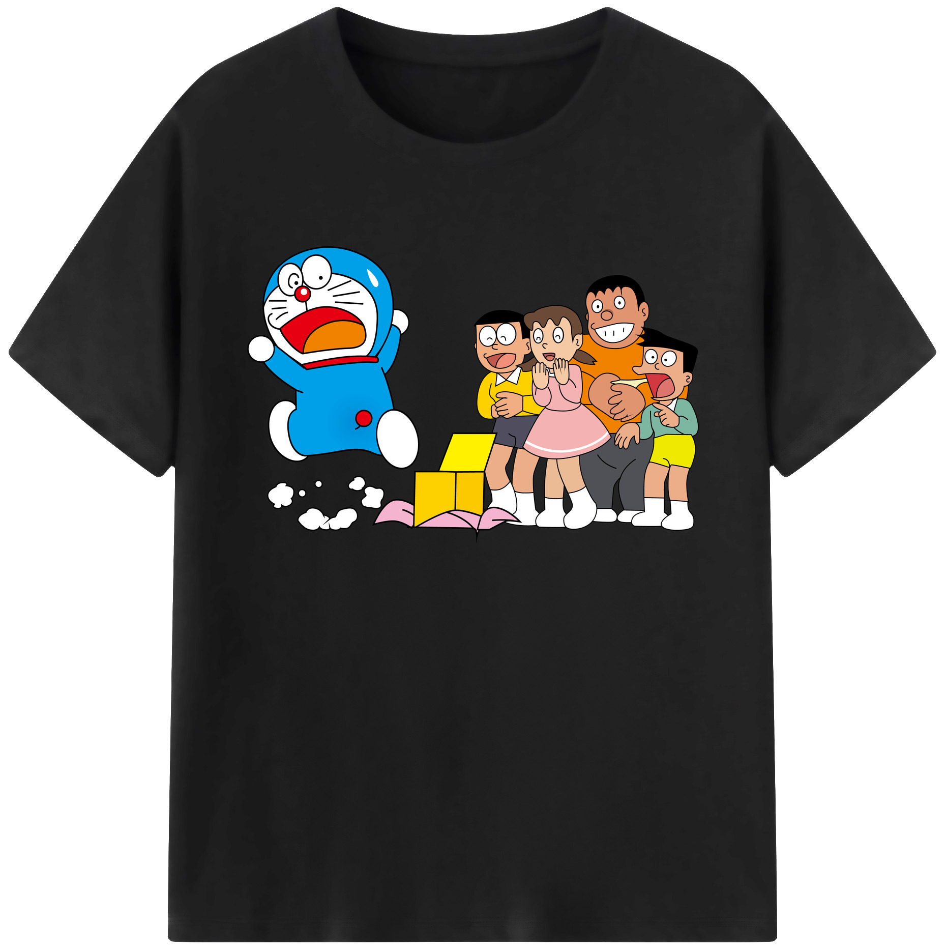 （画像用） ドラえもん 骨川 スネ夫 Doraemon Honekawa Suneo 綿100％ メンズ半袖Tシャツ｜肌触りやわらか＆通気性