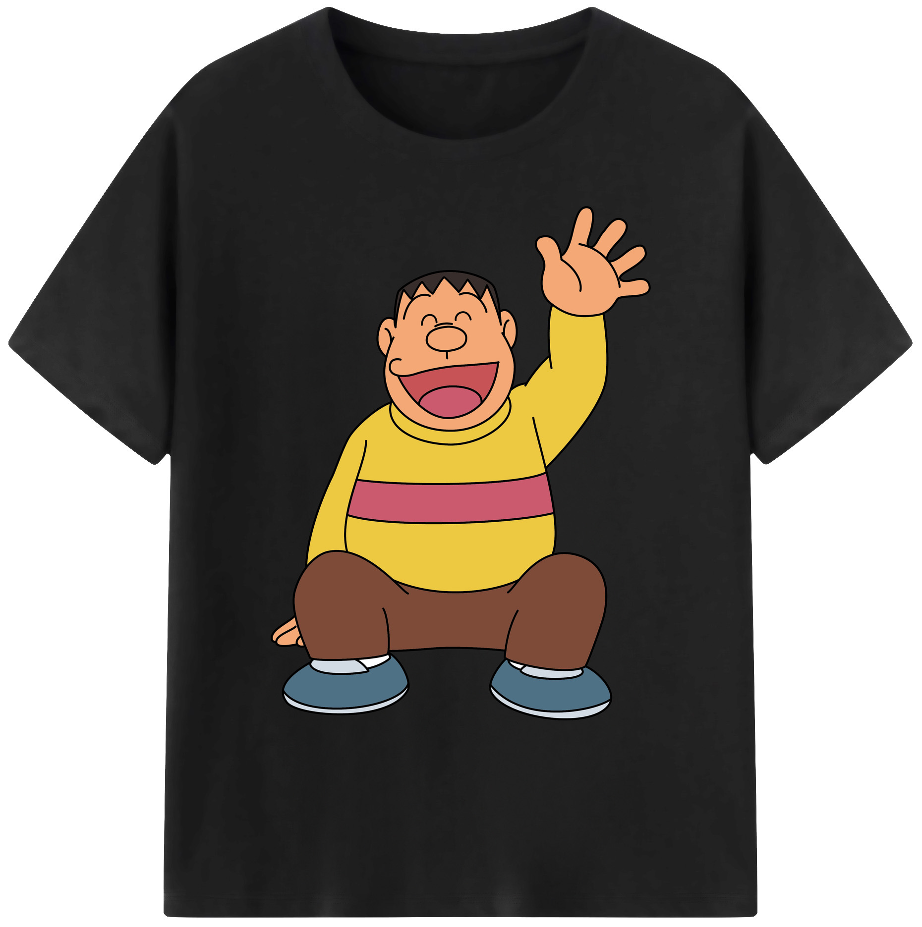 （画像用） ドラえもん 剛田武 Doraemon Gouta Takeshi 綿100％ メンズ半袖Tシャツ｜肌触りやわらか＆通気性