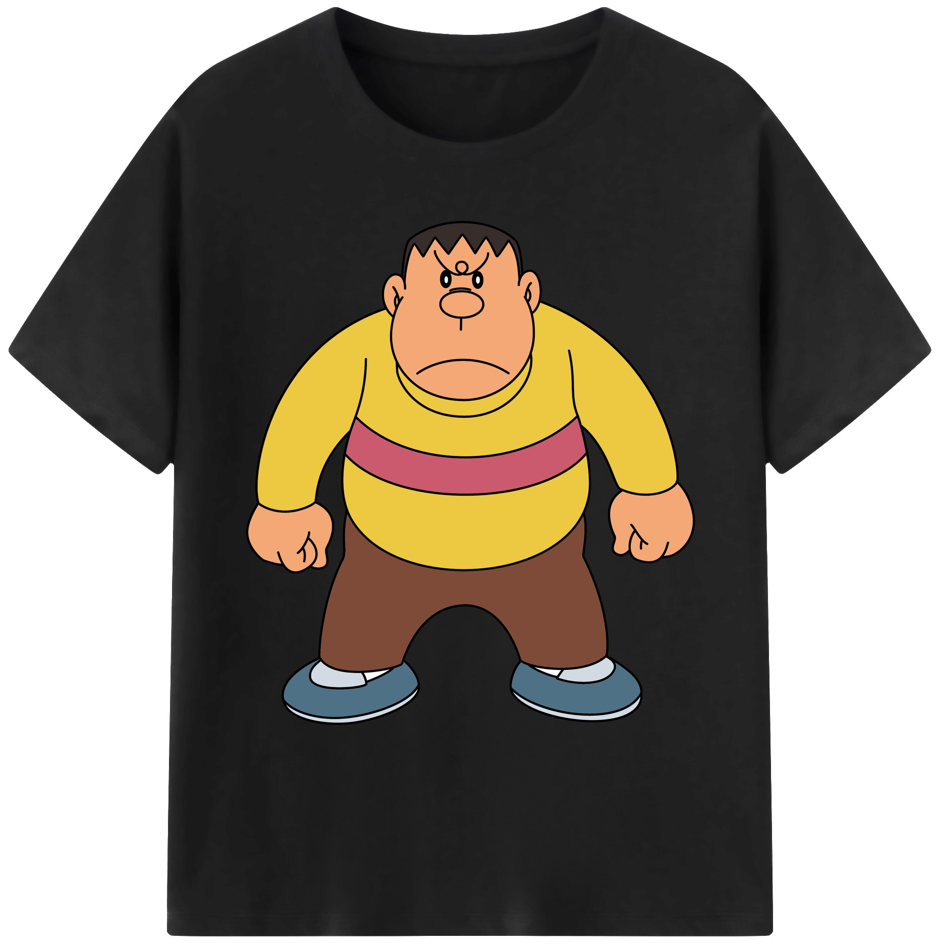 （画像用） ドラえもん 剛田武 Doraemon Gouta Takeshi 綿100％ メンズ半袖Tシャツ｜肌触りやわらか＆通気性