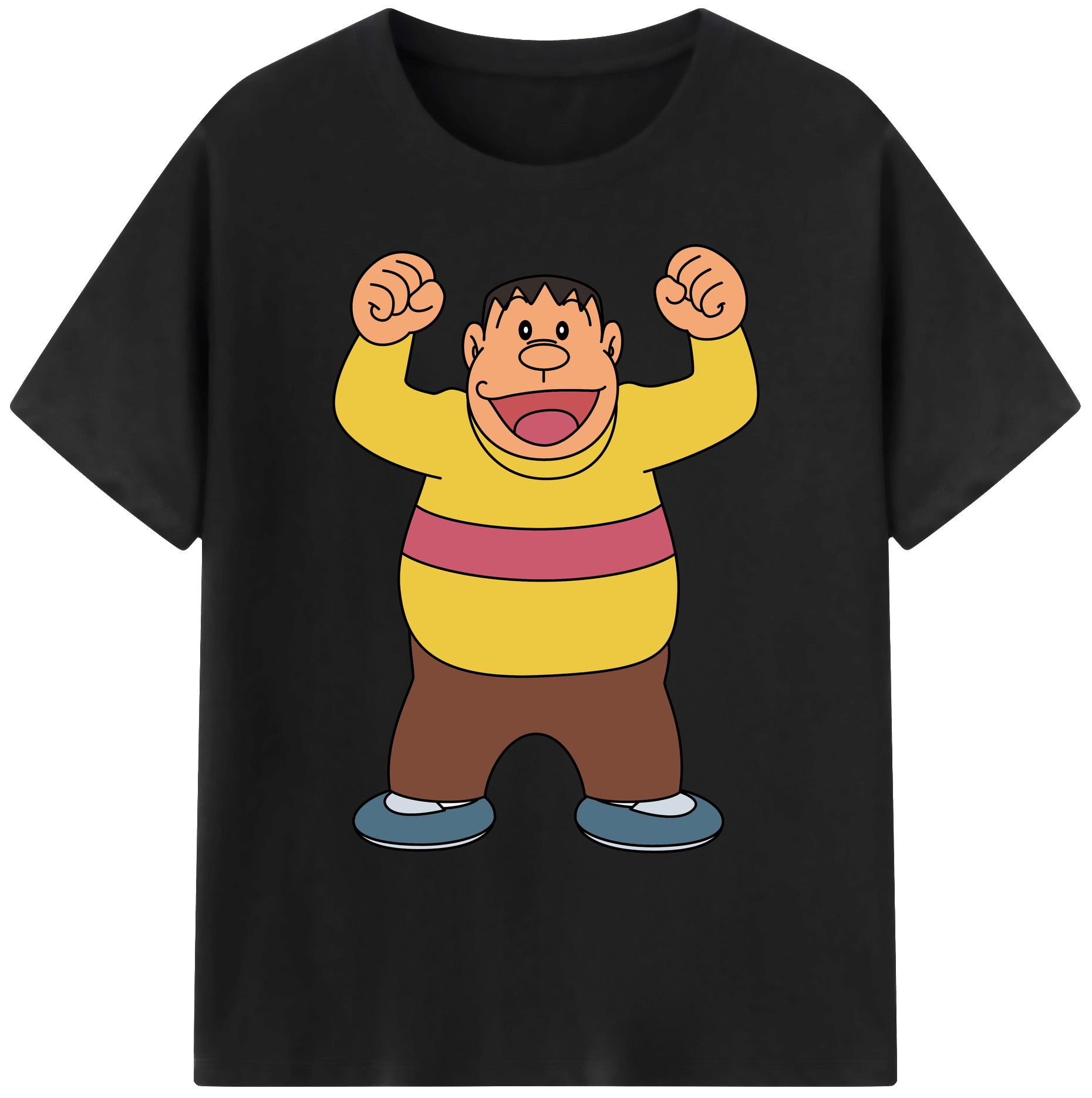 （画像用） ドラえもん 剛田武 Doraemon Gouta Takeshi 綿100％ メンズ半袖Tシャツ｜肌触りやわらか＆通気性