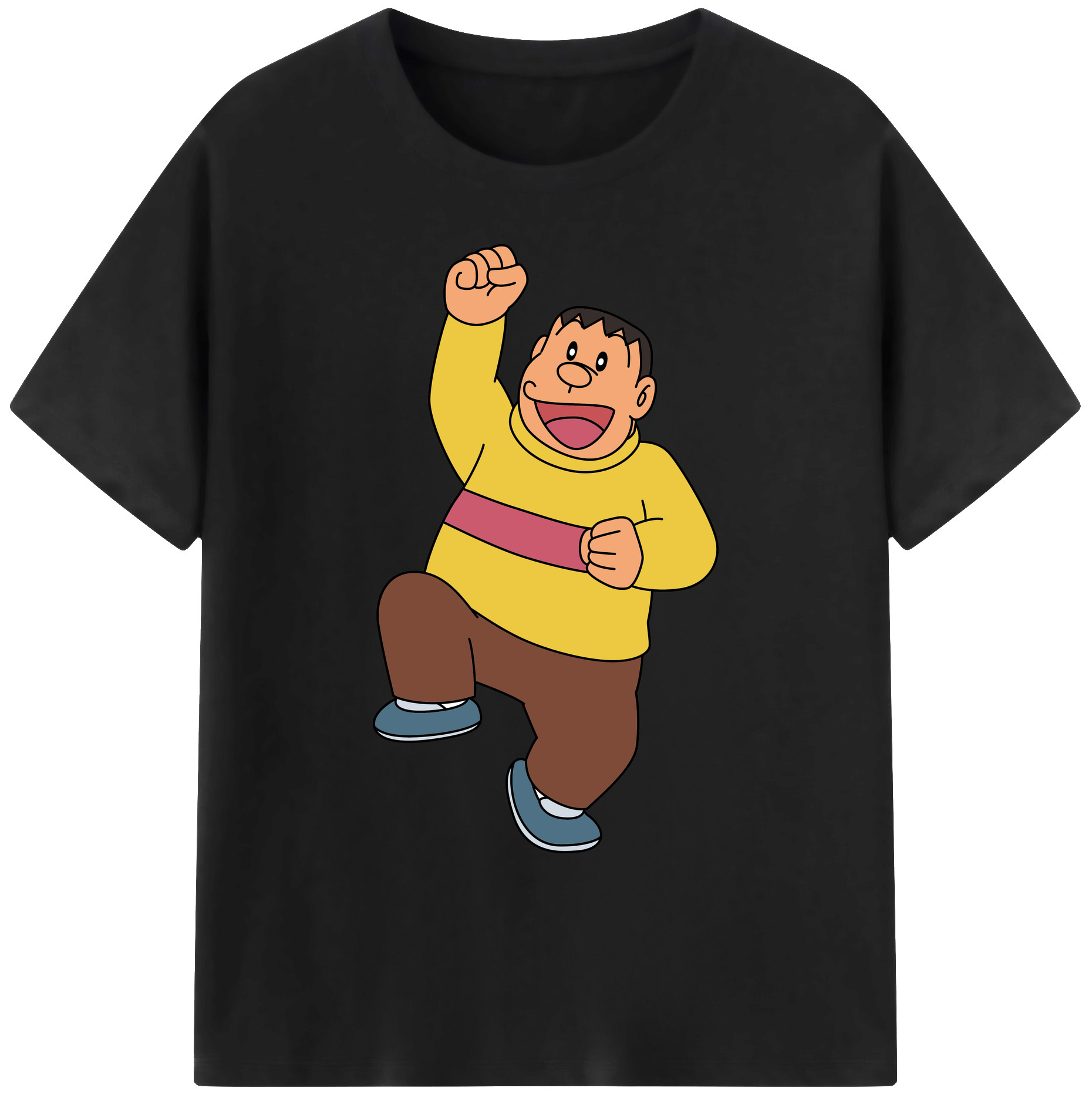（画像用） ドラえもん 剛田武 Doraemon Gouta Takeshi 綿100％ メンズ半袖Tシャツ｜肌触りやわらか＆通気性
