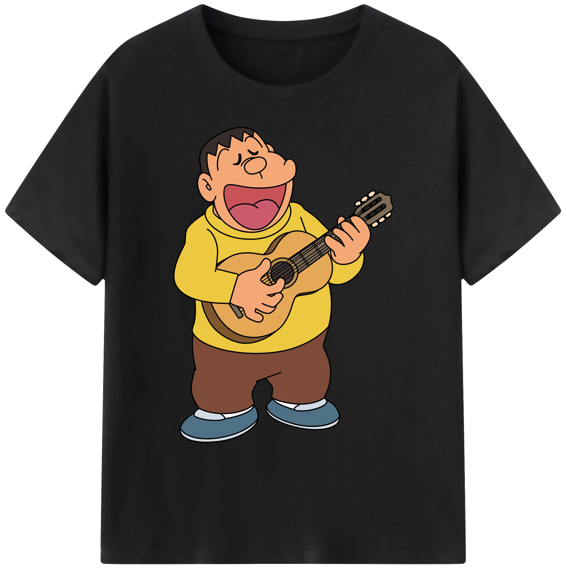 （画像用） ドラえもん 剛田武 Doraemon Gouta Takeshi 綿100％ メンズ半袖Tシャツ｜肌触りやわらか＆通気性