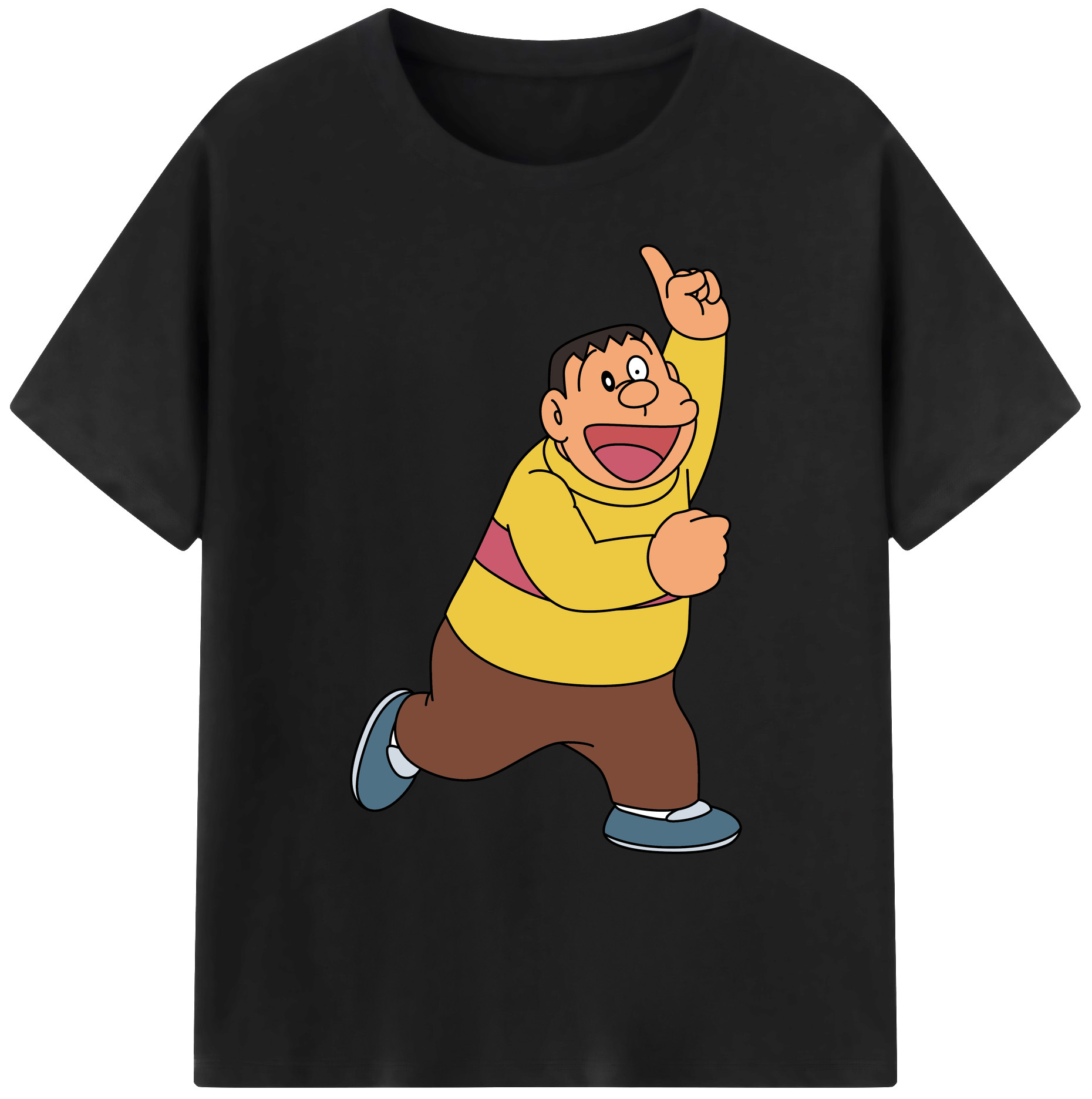 （画像用） ドラえもん 剛田武 Doraemon Gouta Takeshi 綿100％ メンズ半袖Tシャツ｜肌触りやわらか＆通気性