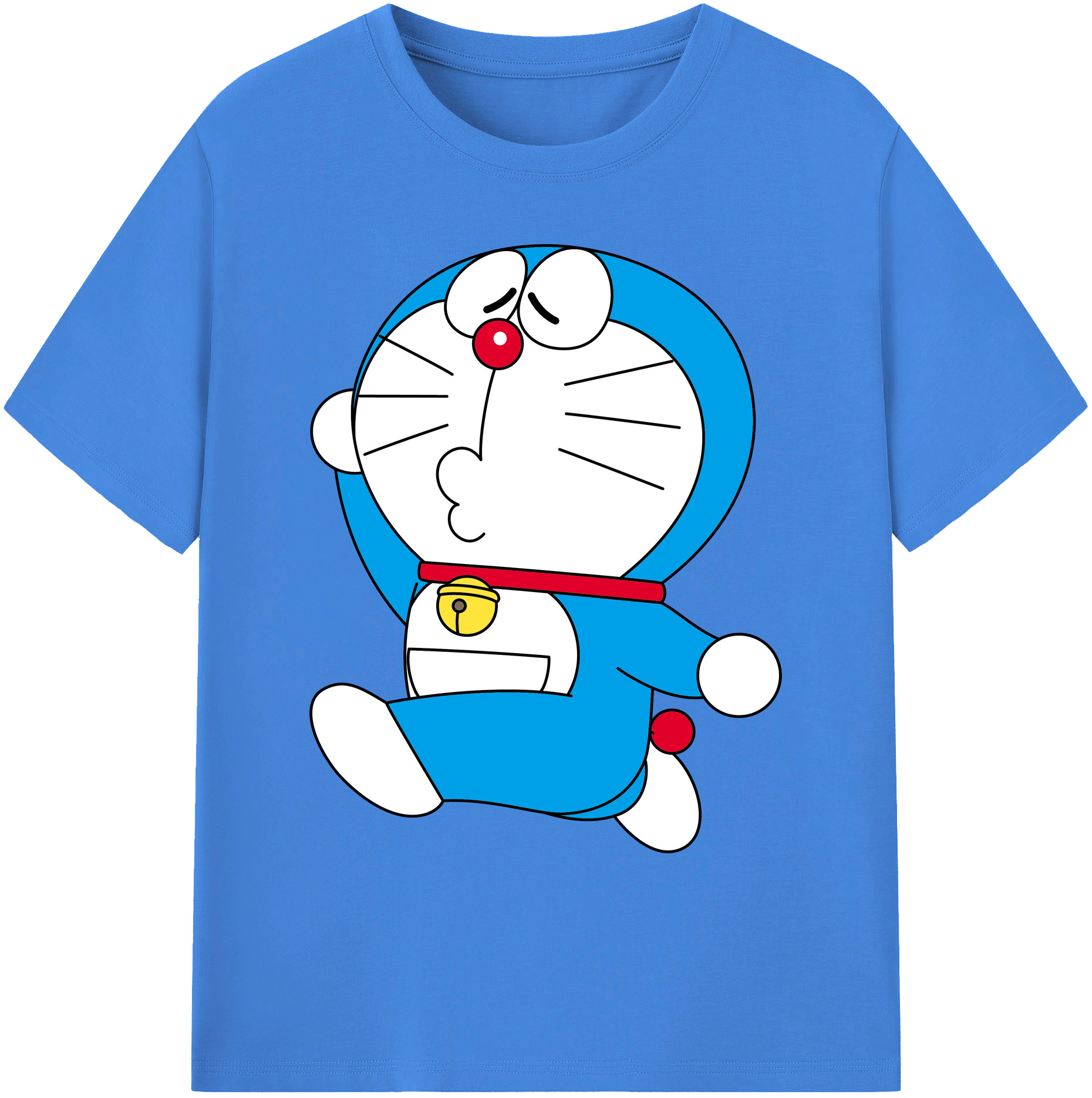 （画像用） ドラえもん Doraemon 綿100％ メンズ半袖Tシャツ｜肌触りやわらか＆通気性