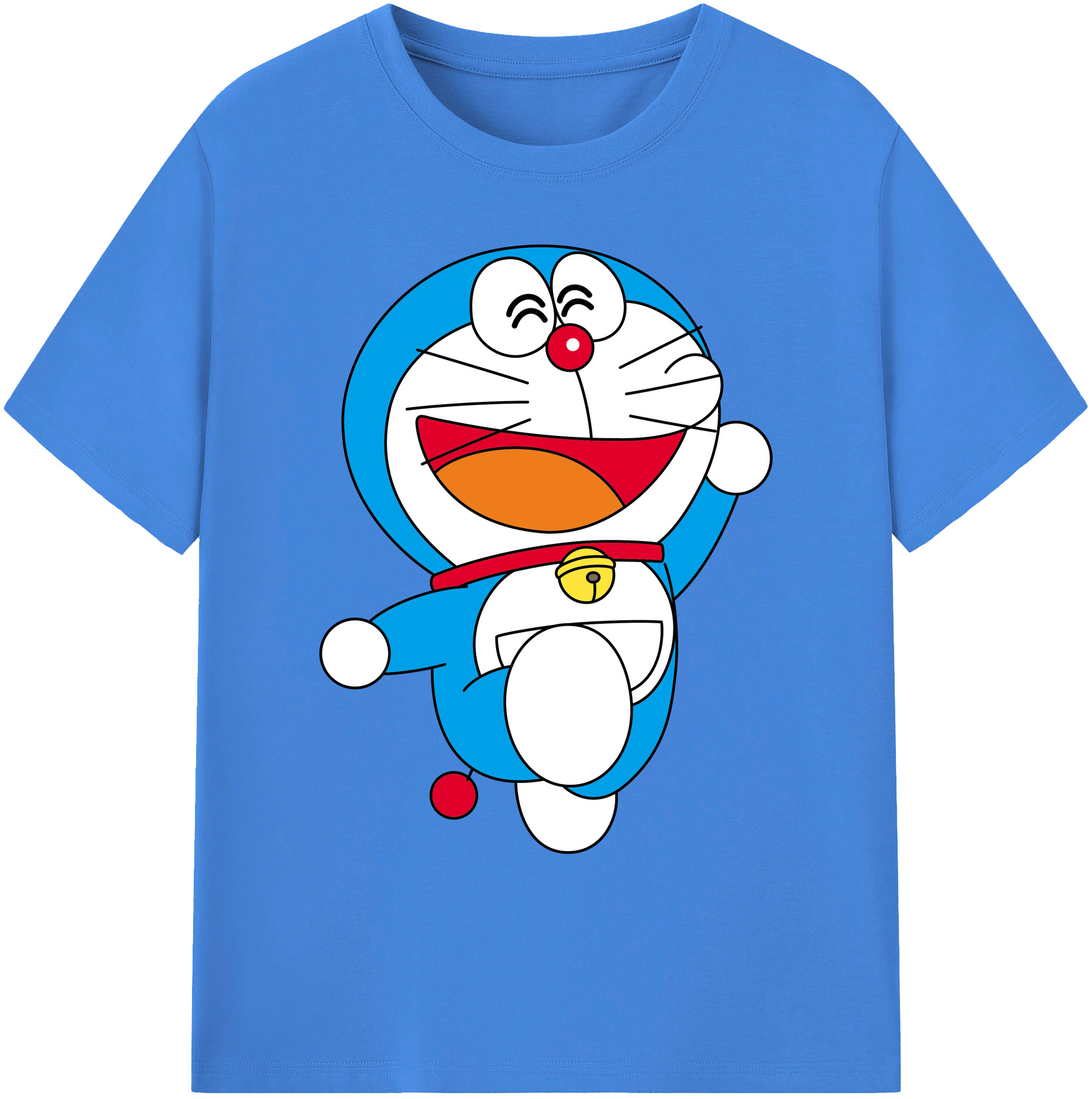 （画像用） ドラえもん Doraemon 綿100％ メンズ半袖Tシャツ｜肌触りやわらか＆通気性
