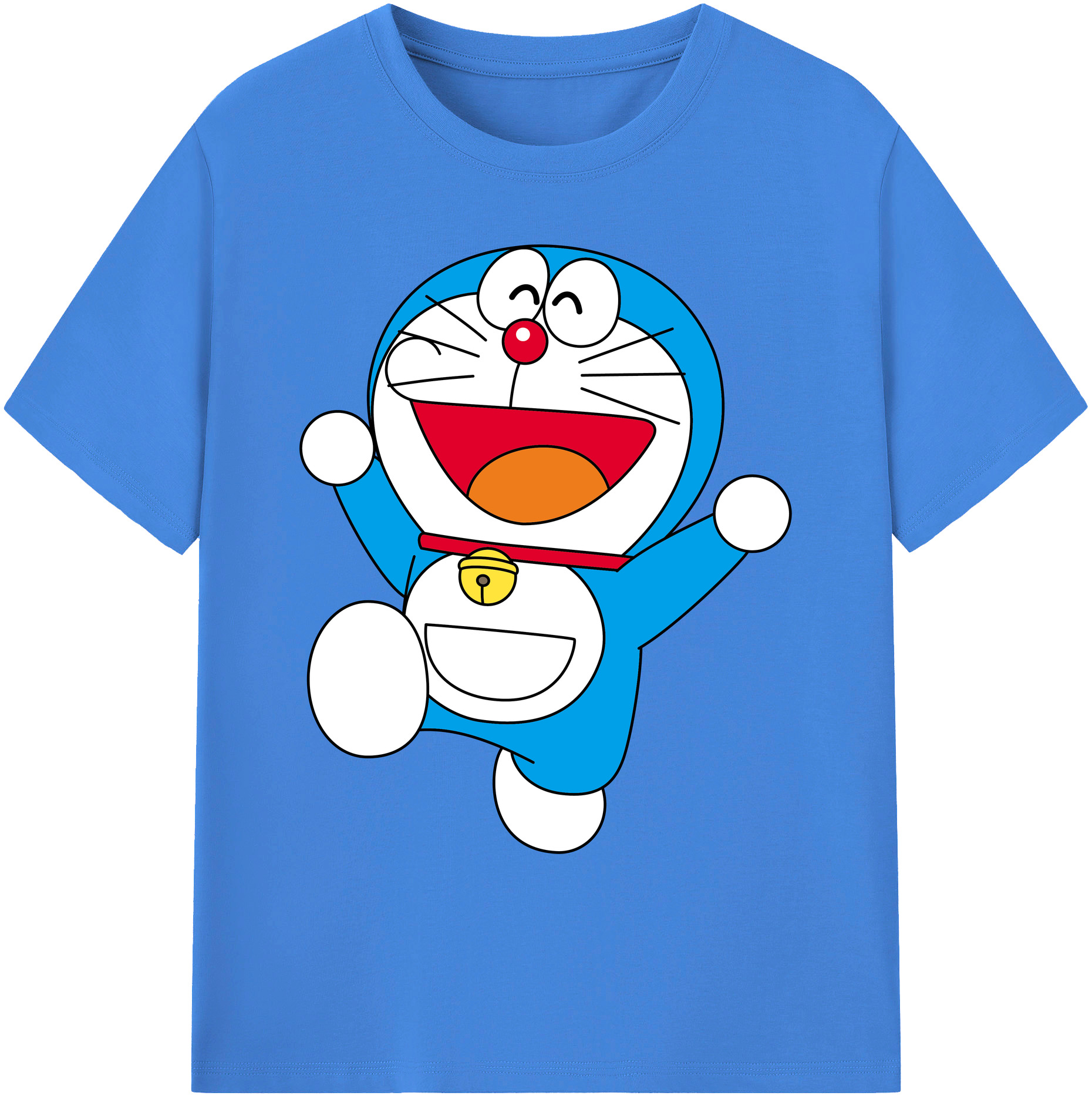 （画像用） ドラえもん Doraemon 綿100％ メンズ半袖Tシャツ｜肌触りやわらか＆通気性