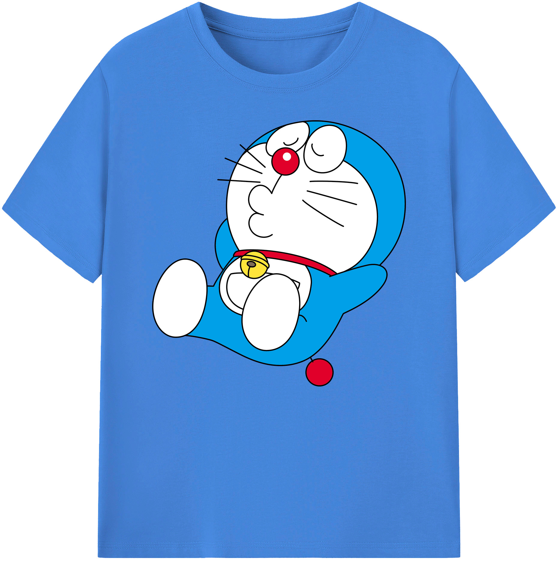（画像用） ドラえもん Doraemon 綿100％ メンズ半袖Tシャツ｜肌触りやわらか＆通気性