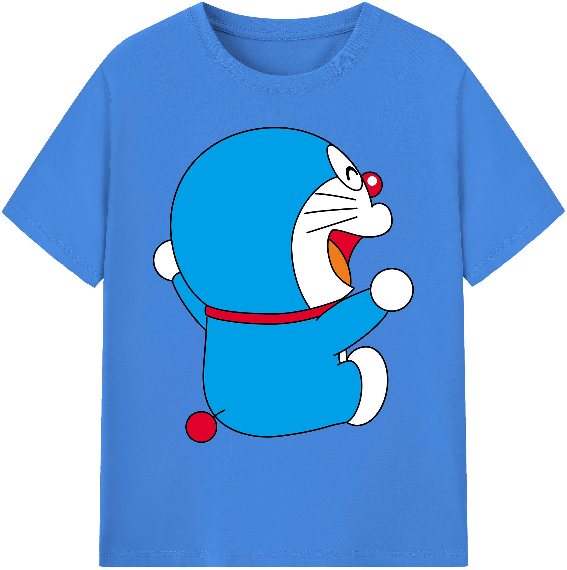 （画像用） ドラえもん Doraemon 綿100％ メンズ半袖Tシャツ｜肌触りやわらか＆通気性