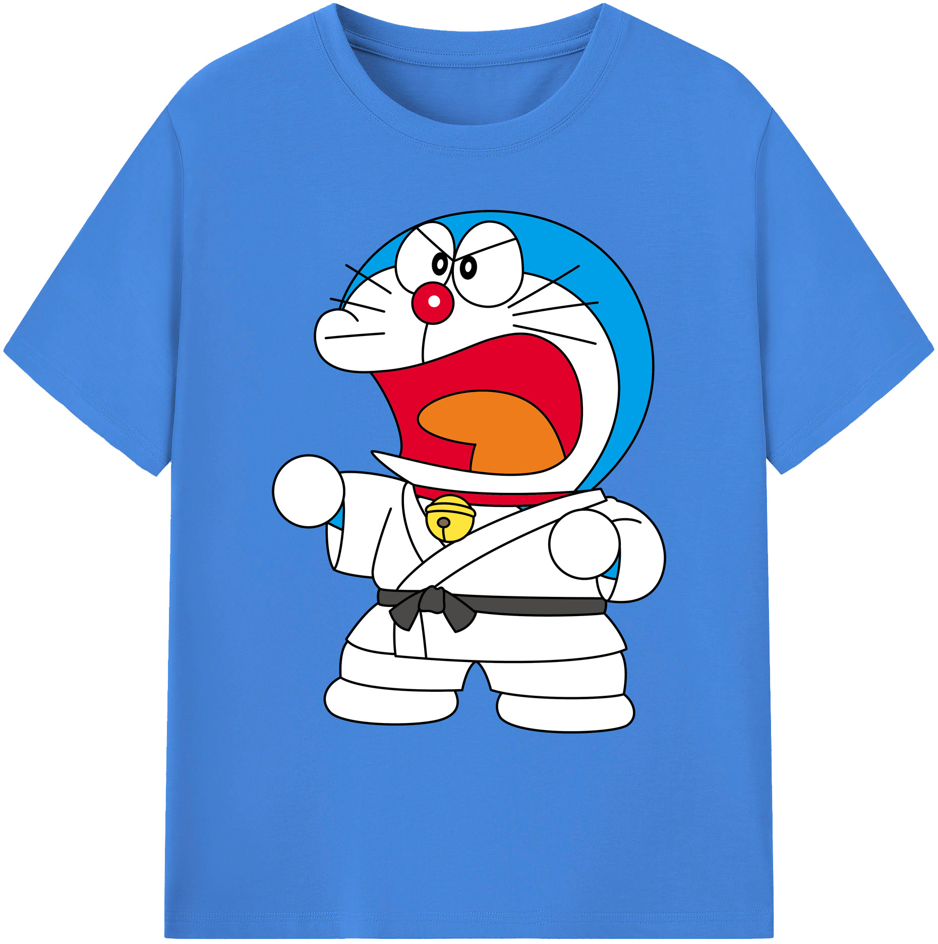 （画像用） ドラえもん Doraemon 綿100％ メンズ半袖Tシャツ｜肌触りやわらか＆通気性
