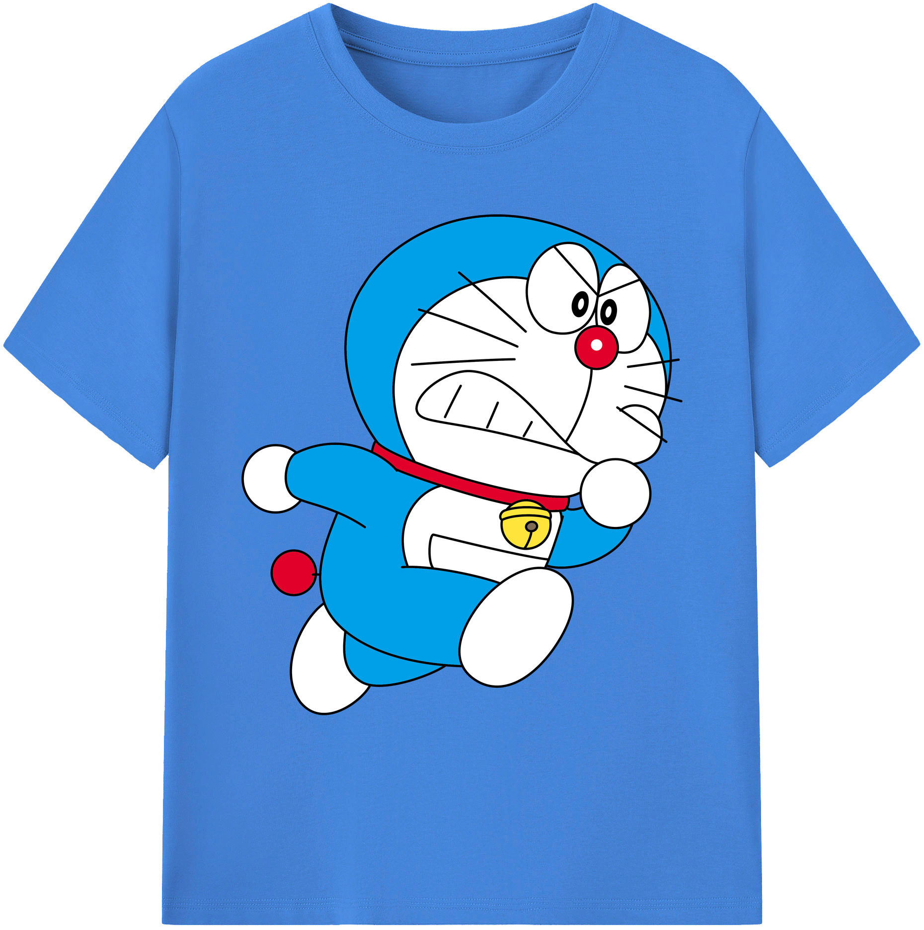 （画像用） ドラえもん Doraemon 綿100％ メンズ半袖Tシャツ｜肌触りやわらか＆通気性