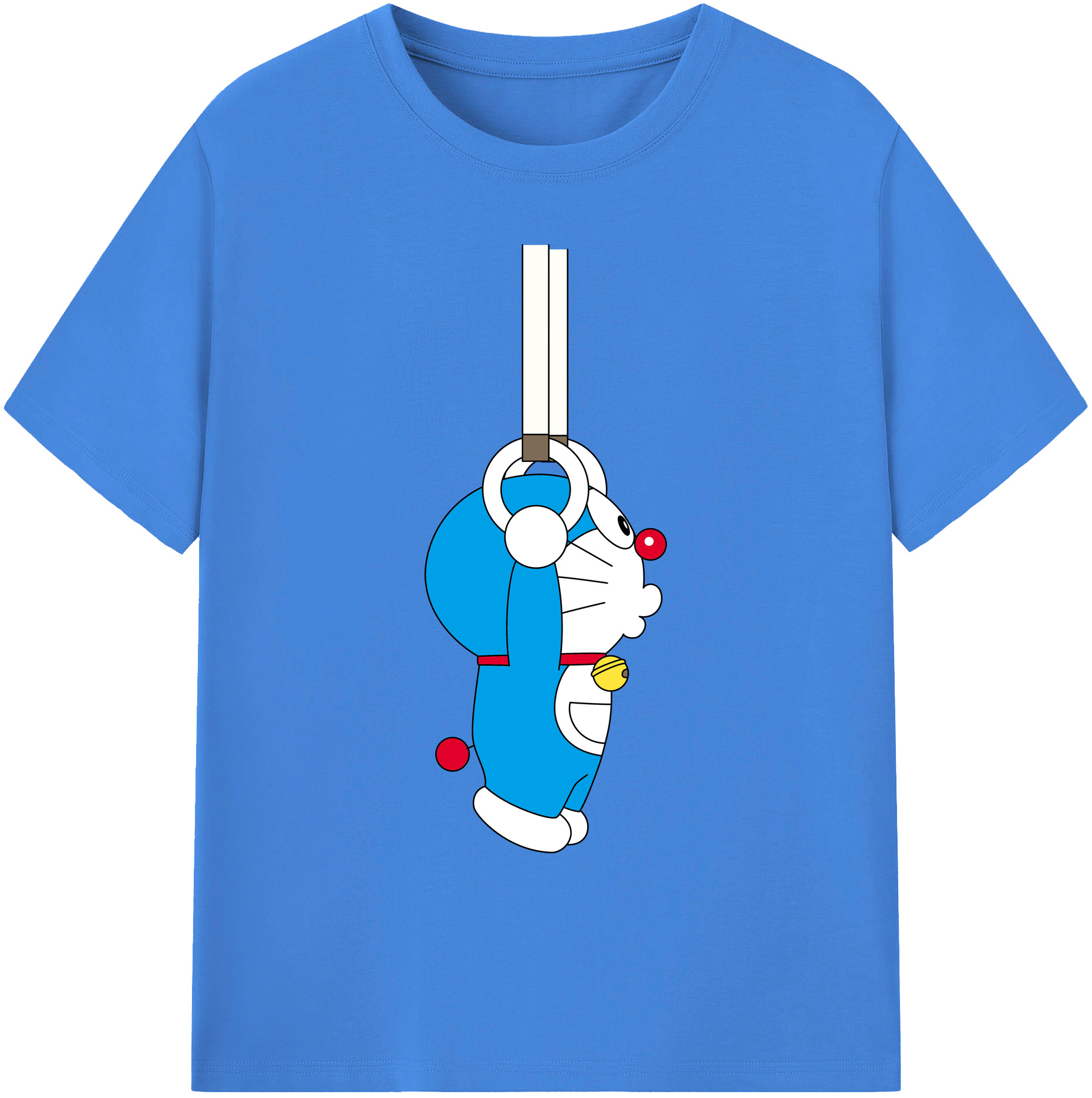 （画像用） ドラえもん Doraemon 綿100％ メンズ半袖Tシャツ｜肌触りやわらか＆通気性