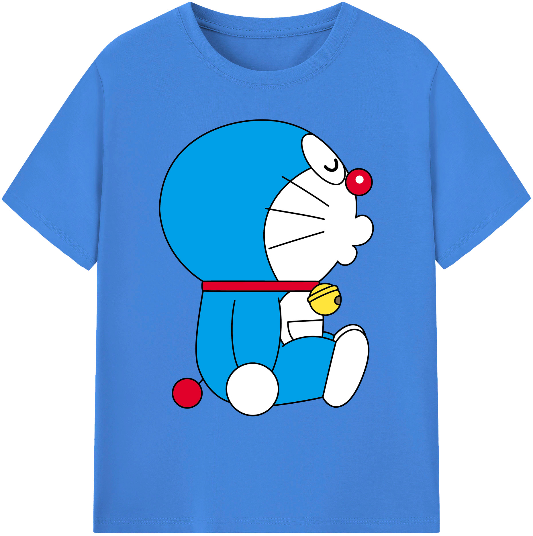 （画像用） ドラえもん Doraemon 綿100％ メンズ半袖Tシャツ｜肌触りやわらか＆通気性