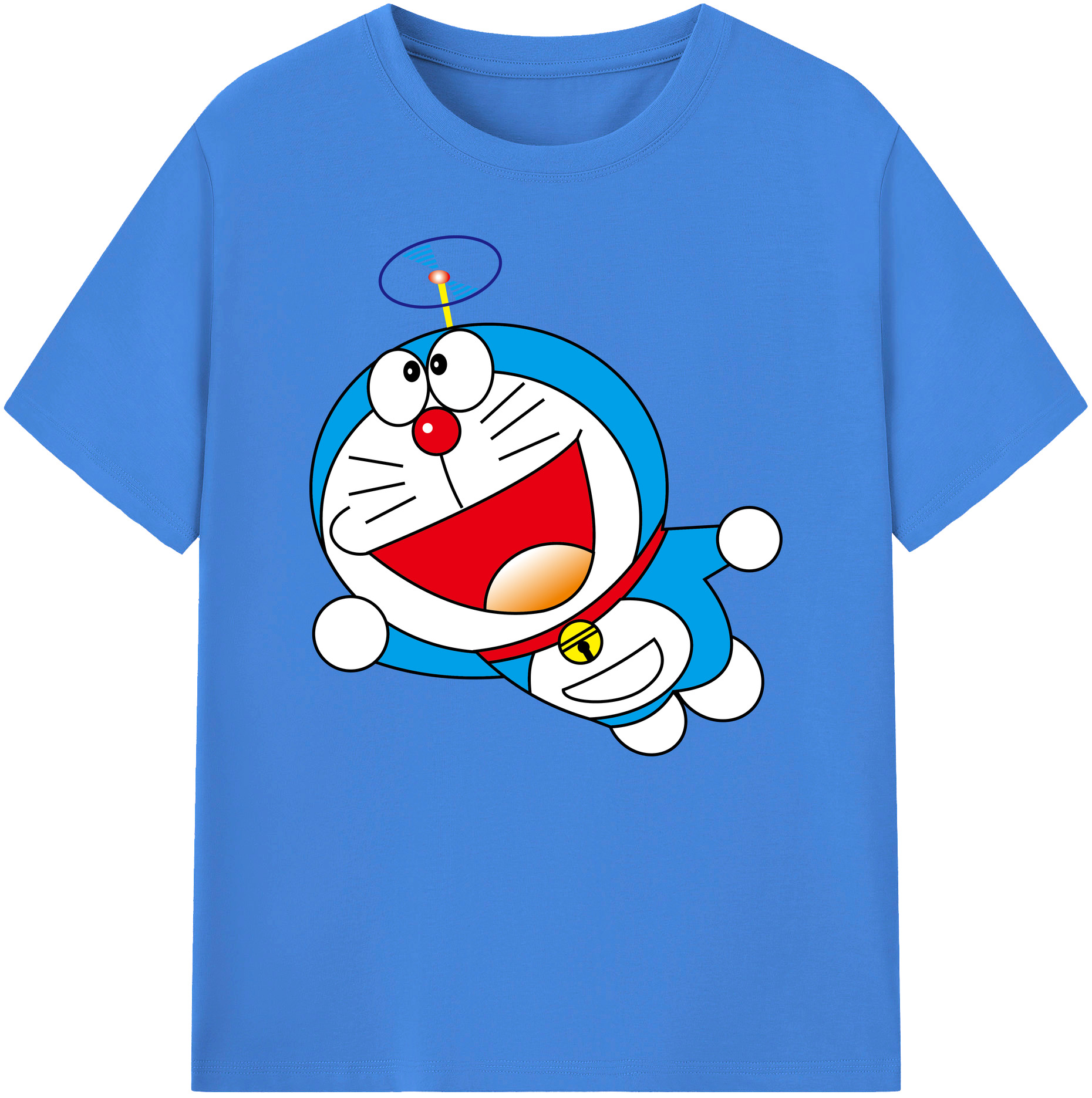 （画像用） ドラえもん Doraemon 綿100％ メンズ半袖Tシャツ｜肌触りやわらか＆通気性