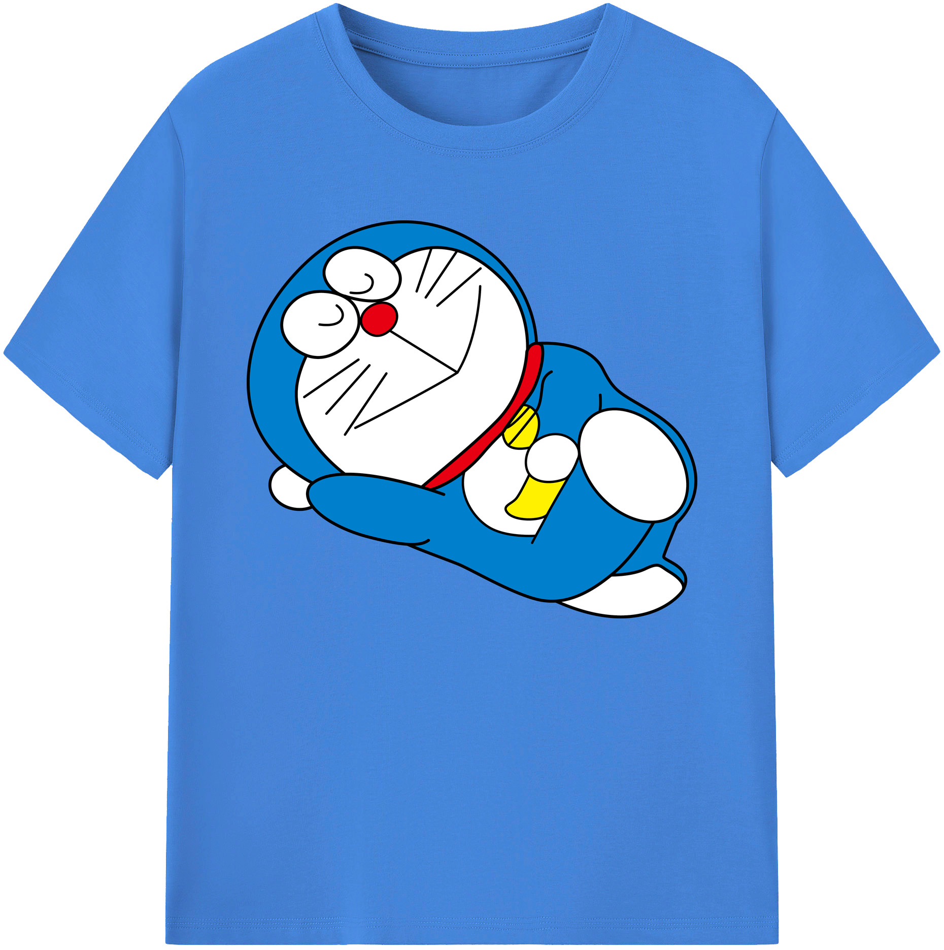 （画像用） ドラえもん Doraemon 綿100％ メンズ半袖Tシャツ｜肌触りやわらか＆通気性