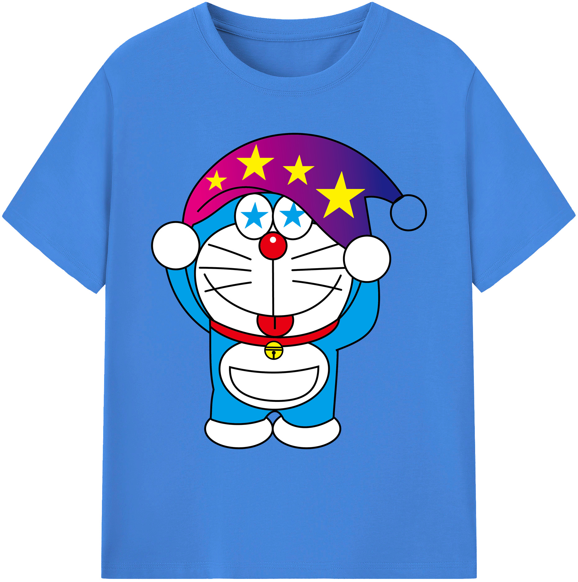 （画像用） ドラえもん Doraemon 綿100％ メンズ半袖Tシャツ｜肌触りやわらか＆通気性