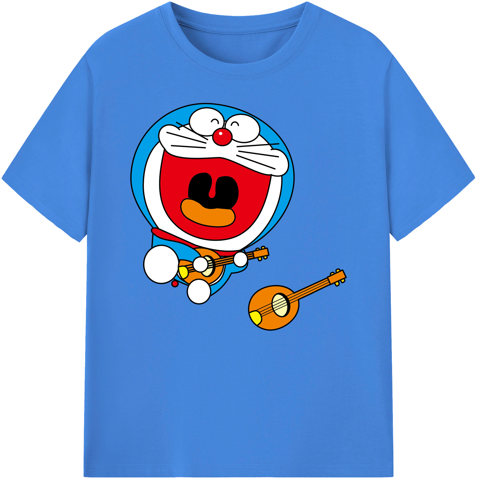 （画像用） ドラえもん Doraemon 綿100％ メンズ半袖Tシャツ｜肌触りやわらか＆通気性