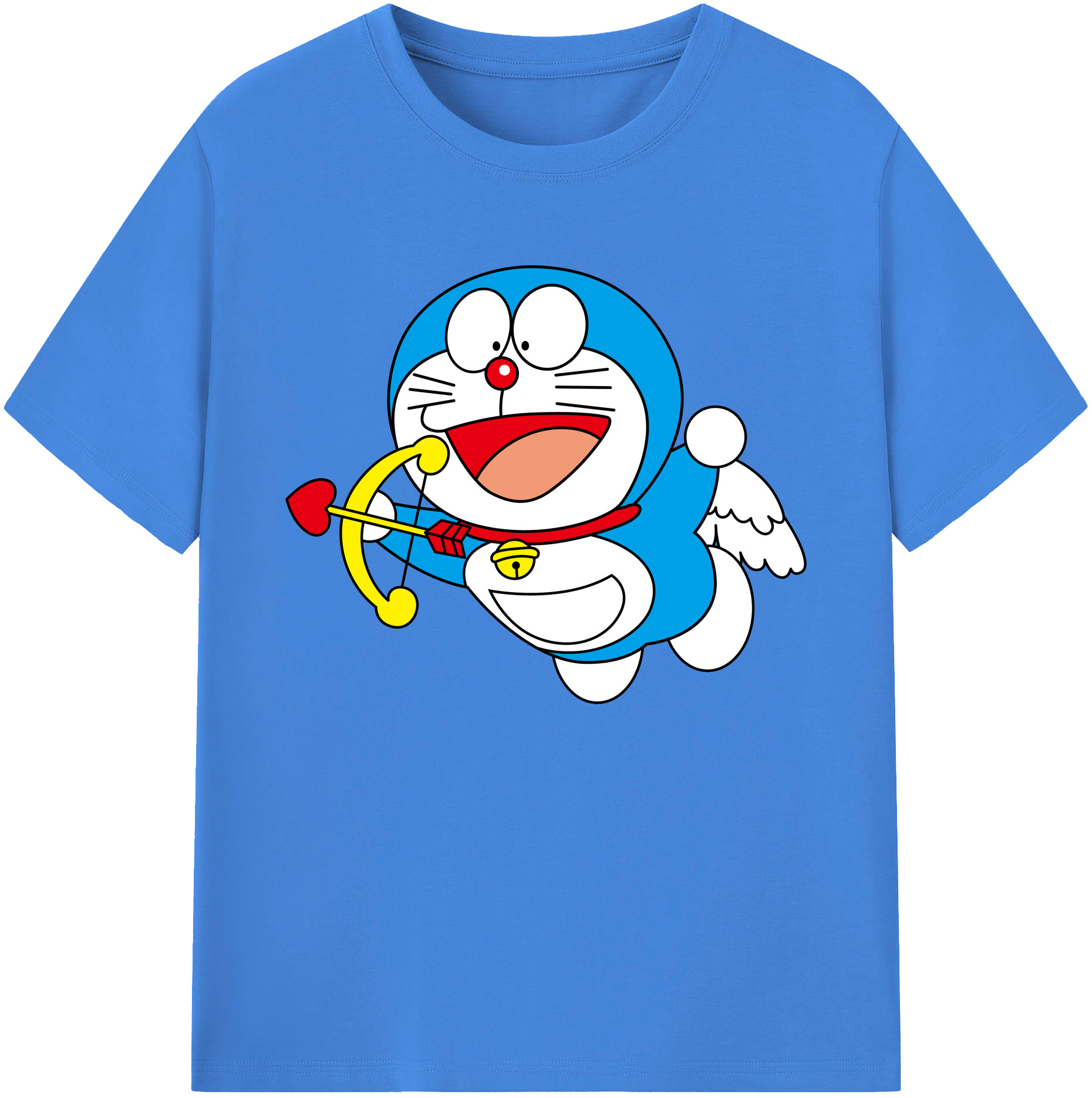 （画像用） ドラえもん Doraemon 綿100％ メンズ半袖Tシャツ｜肌触りやわらか＆通気性