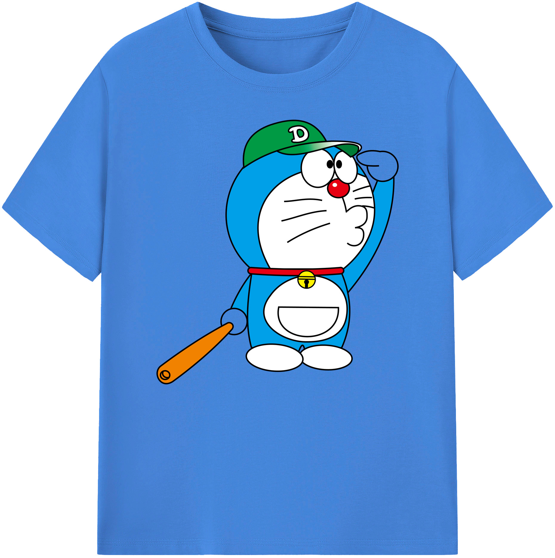 （画像用） ドラえもん Doraemon 綿100％ メンズ半袖Tシャツ｜肌触りやわらか＆通気性