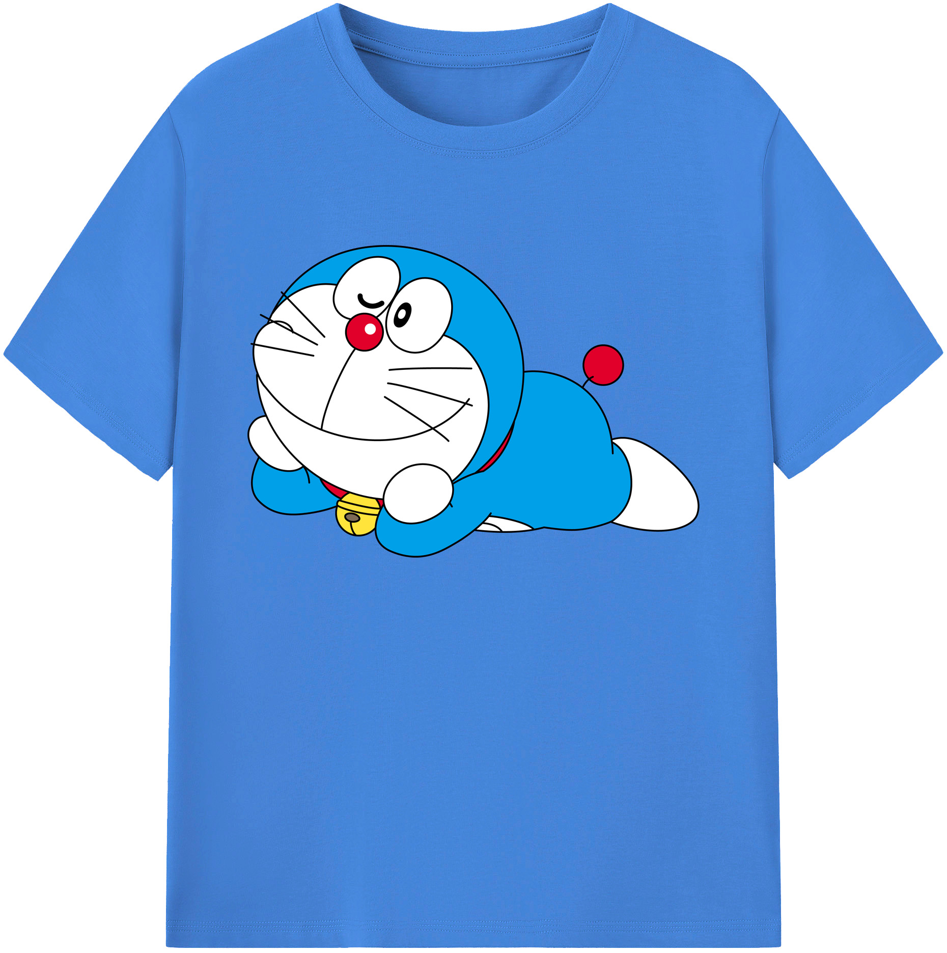 （画像用） ドラえもん Doraemon 綿100％ メンズ半袖Tシャツ｜肌触りやわらか＆通気性