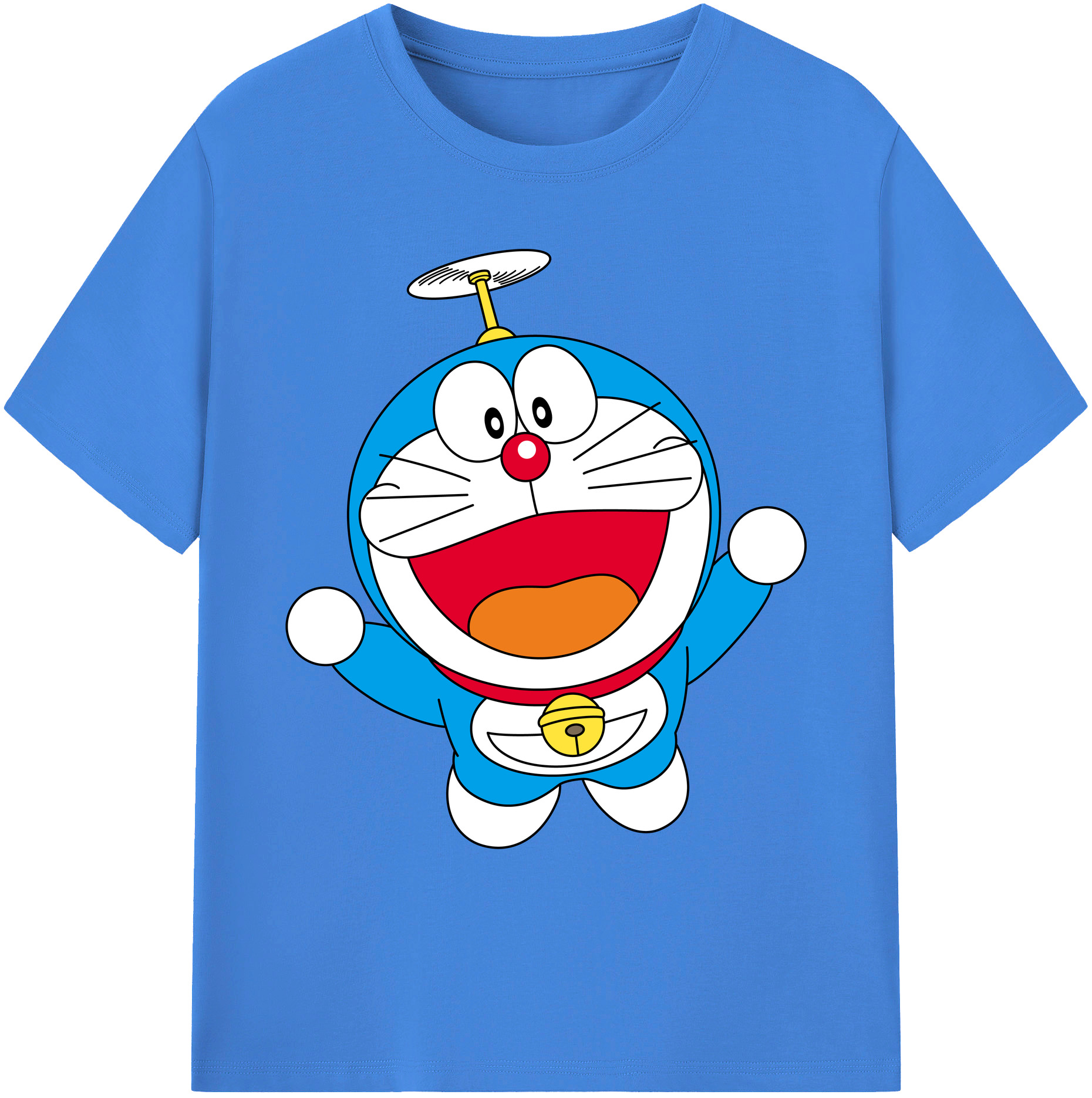 （画像用） ドラえもん Doraemon 綿100％ メンズ半袖Tシャツ｜肌触りやわらか＆通気性