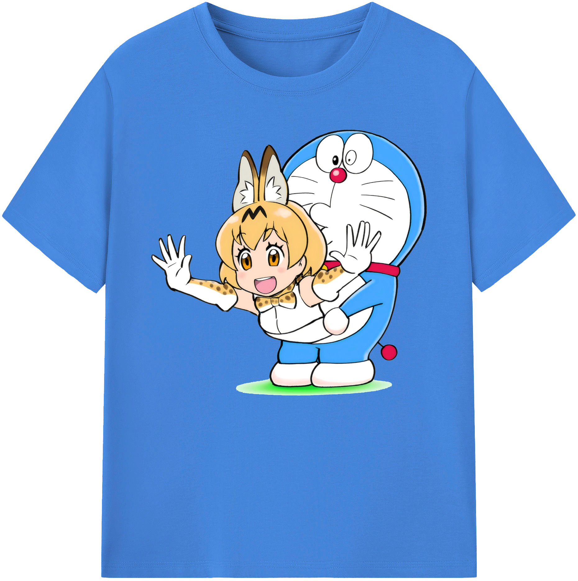（画像用） ドラえもん Doraemon 綿100％ メンズ半袖Tシャツ｜肌触りやわらか＆通気性