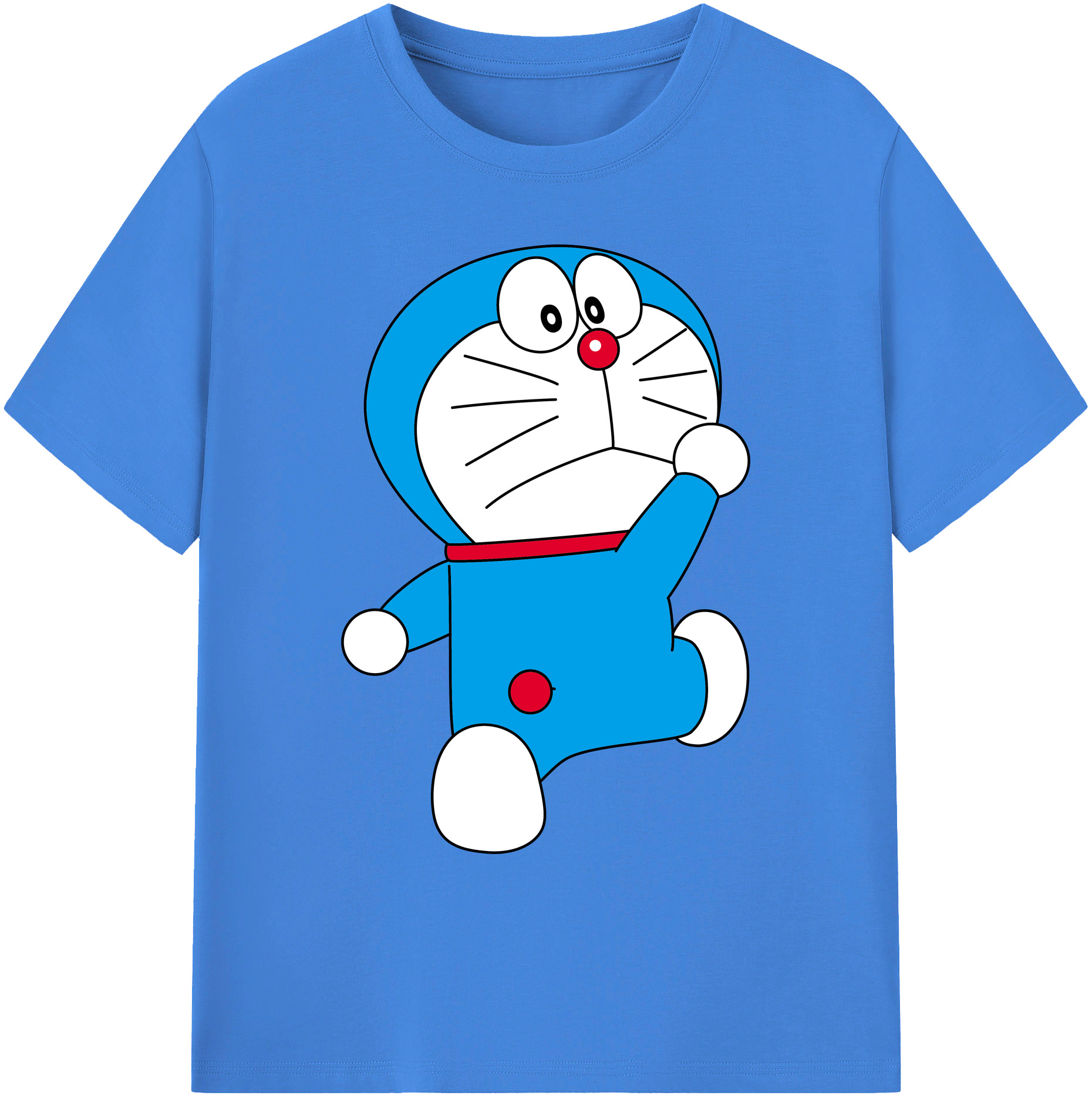 （画像用） ドラえもん Doraemon 綿100％ メンズ半袖Tシャツ｜肌触りやわらか＆通気性