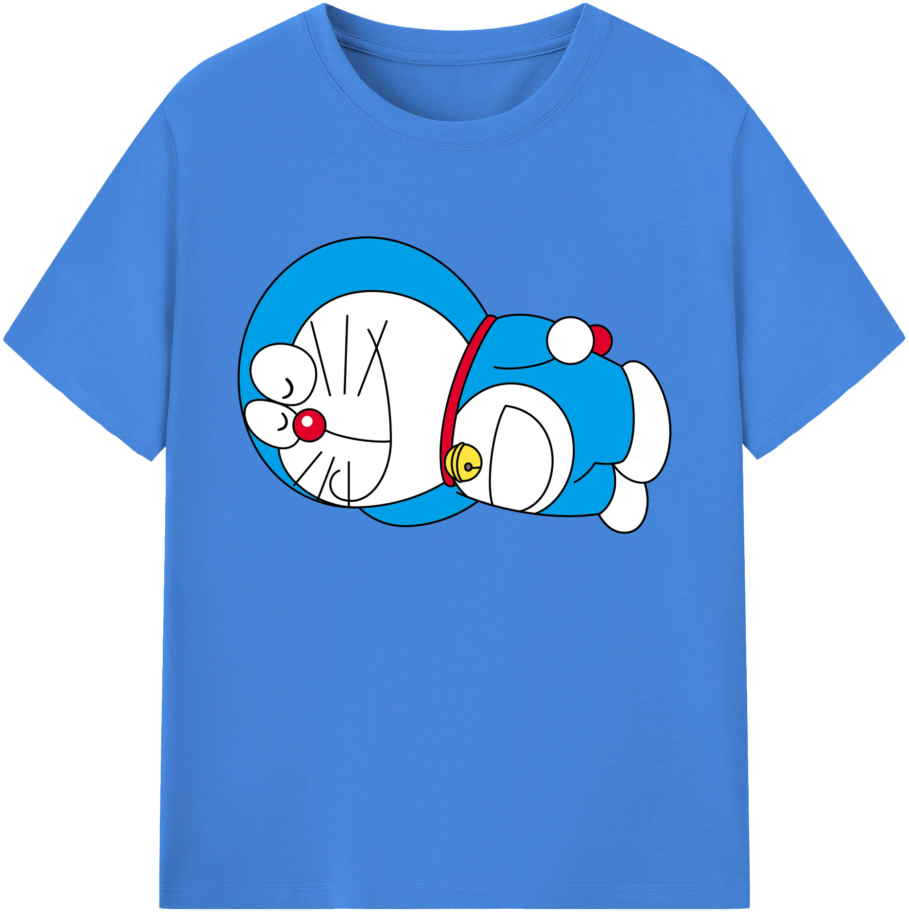 （画像用） ドラえもん Doraemon 綿100％ メンズ半袖Tシャツ｜肌触りやわらか＆通気性