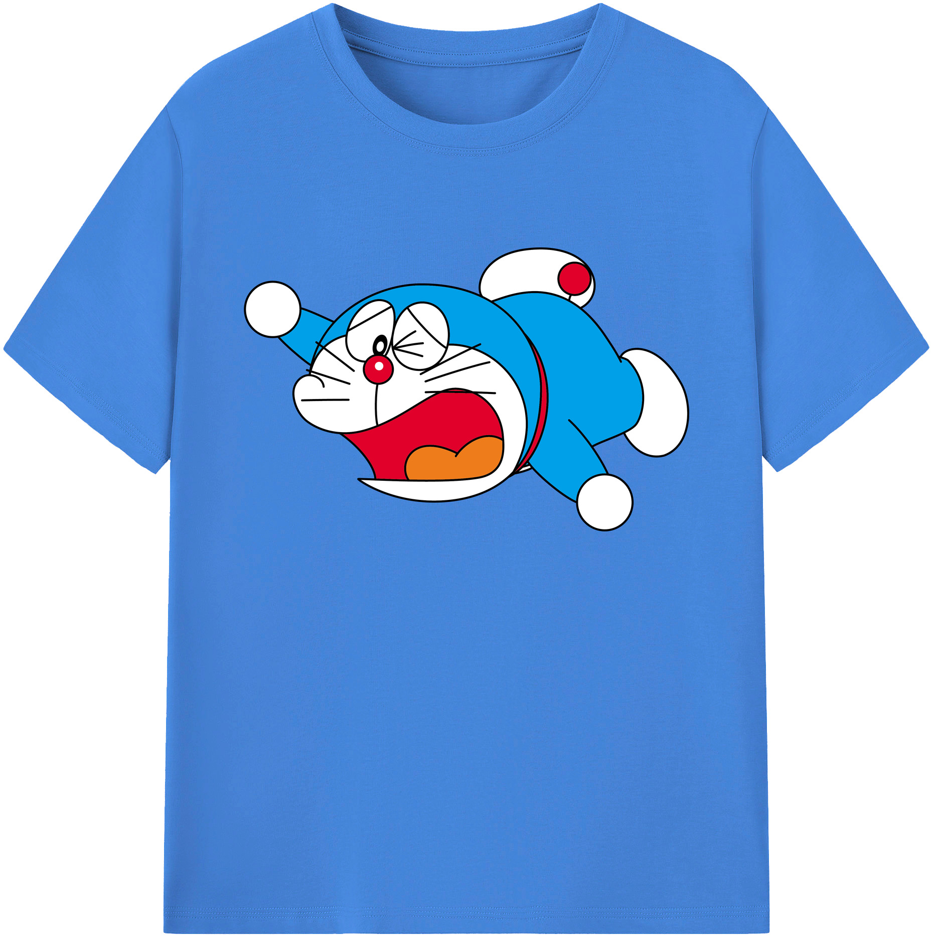 （画像用） ドラえもん Doraemon 綿100％ メンズ半袖Tシャツ｜肌触りやわらか＆通気性
