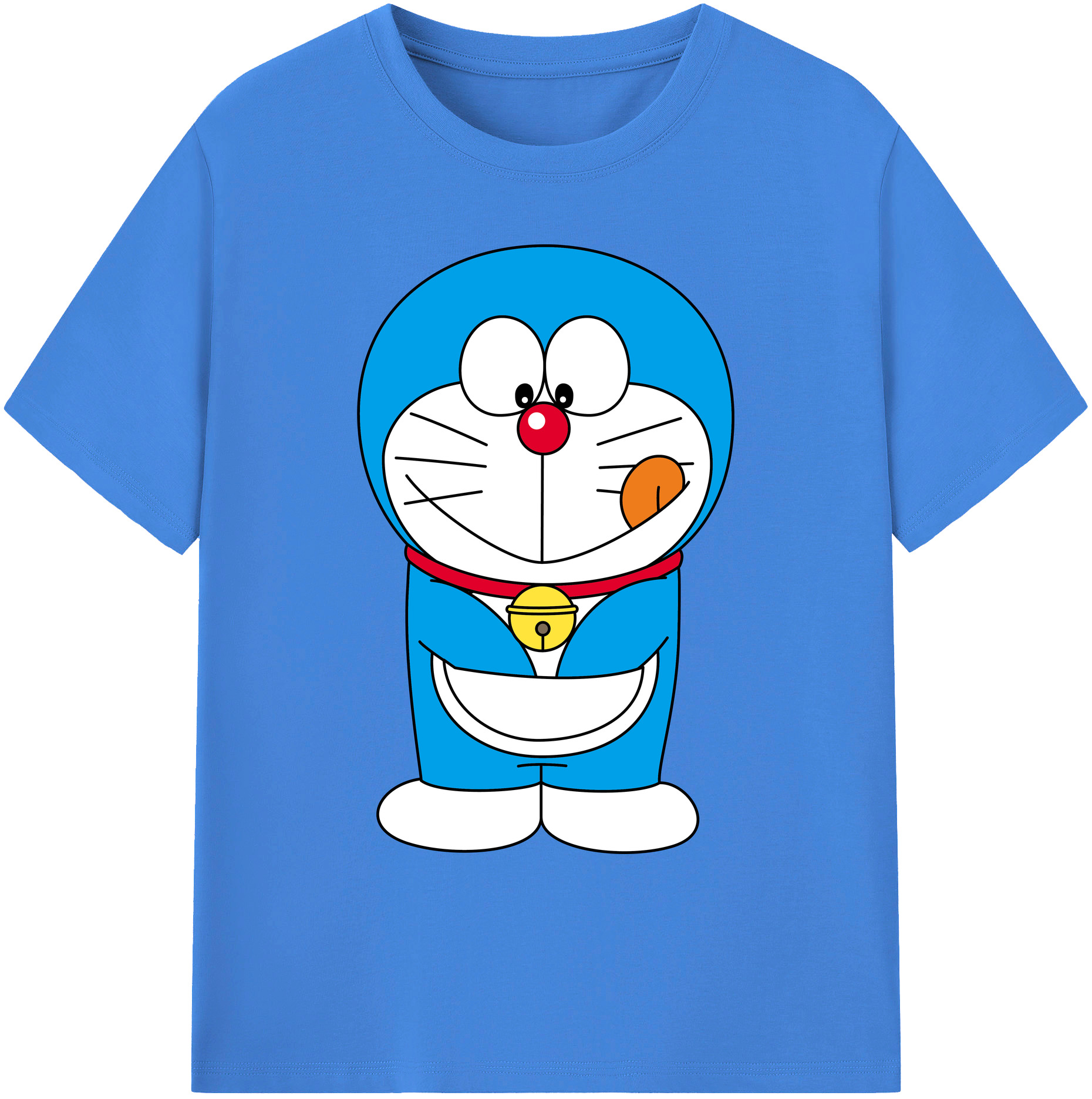（画像用） ドラえもん Doraemon 綿100％ メンズ半袖Tシャツ｜肌触りやわらか＆通気性