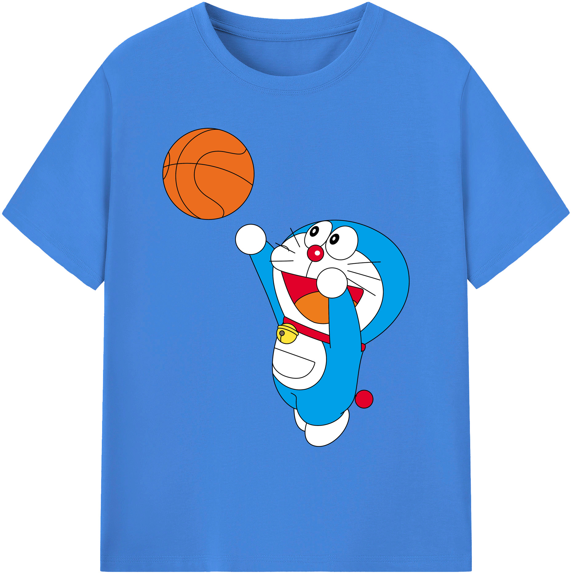 （画像用） ドラえもん Doraemon 綿100％ メンズ半袖Tシャツ｜肌触りやわらか＆通気性
