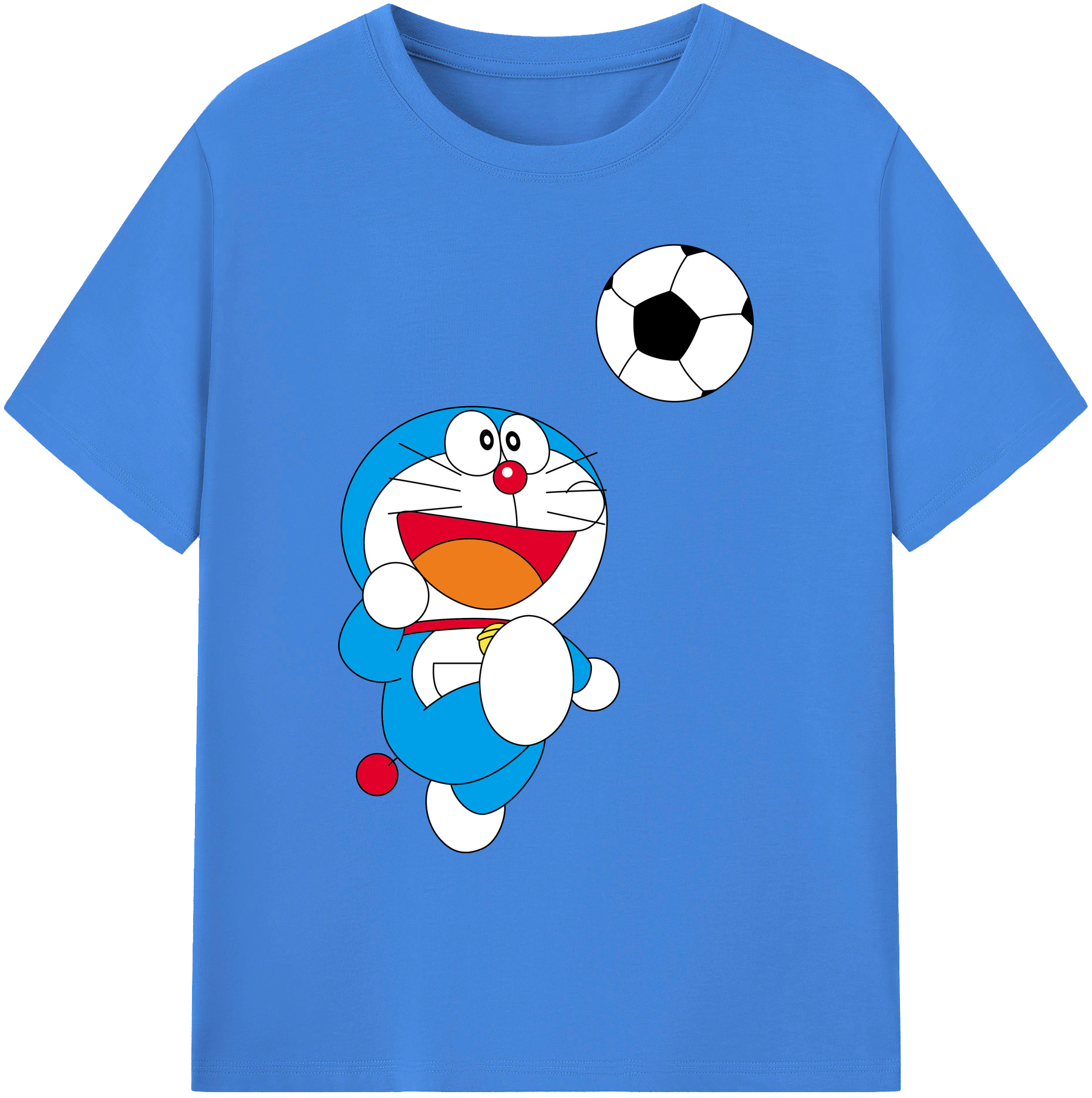 （画像用） ドラえもん Doraemon 綿100％ メンズ半袖Tシャツ｜肌触りやわらか＆通気性