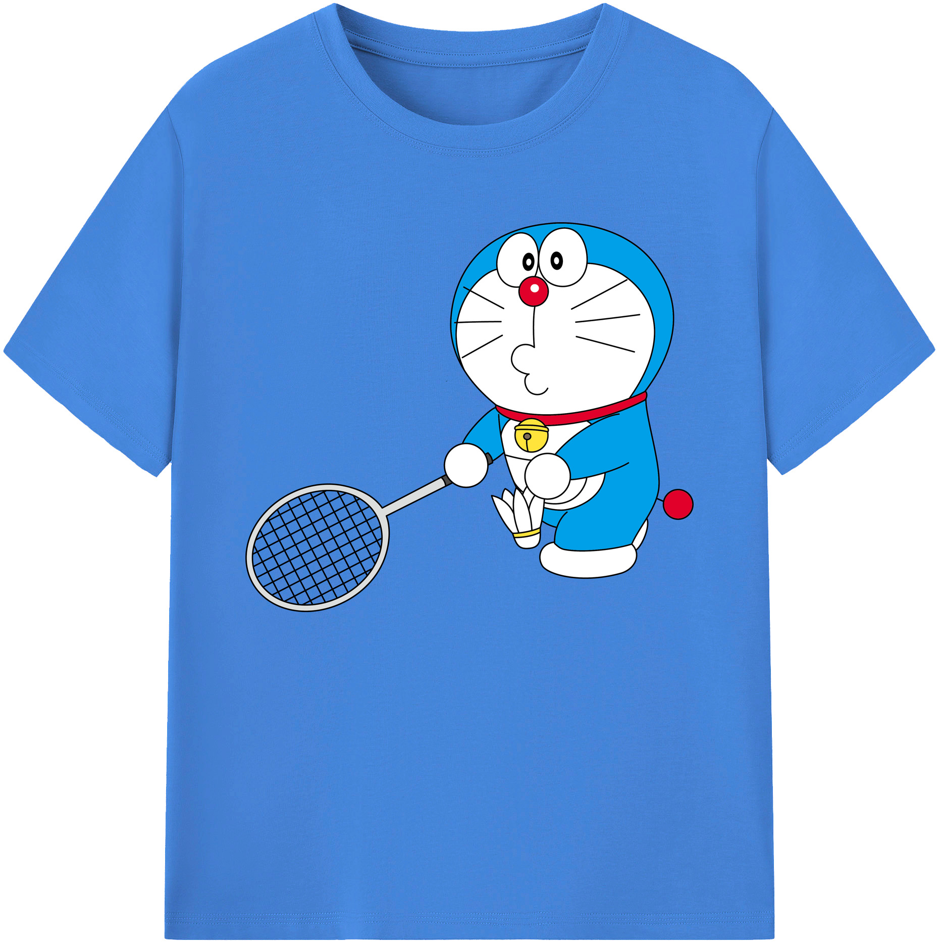 （画像用） ドラえもん Doraemon 綿100％ メンズ半袖Tシャツ｜肌触りやわらか＆通気性