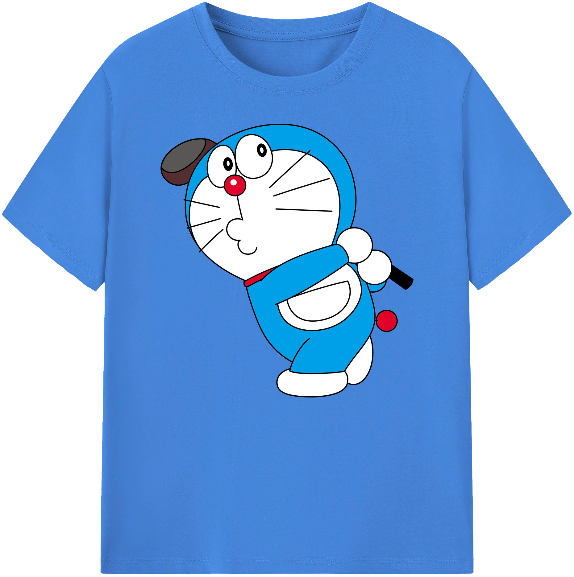（画像用） ドラえもん Doraemon 綿100％ メンズ半袖Tシャツ｜肌触りやわらか＆通気性